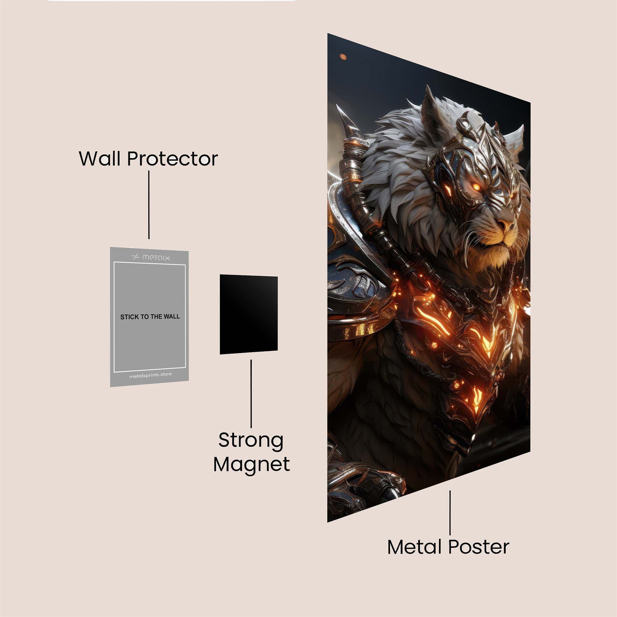 Tiger Regal Safe Wall Magnetic / M