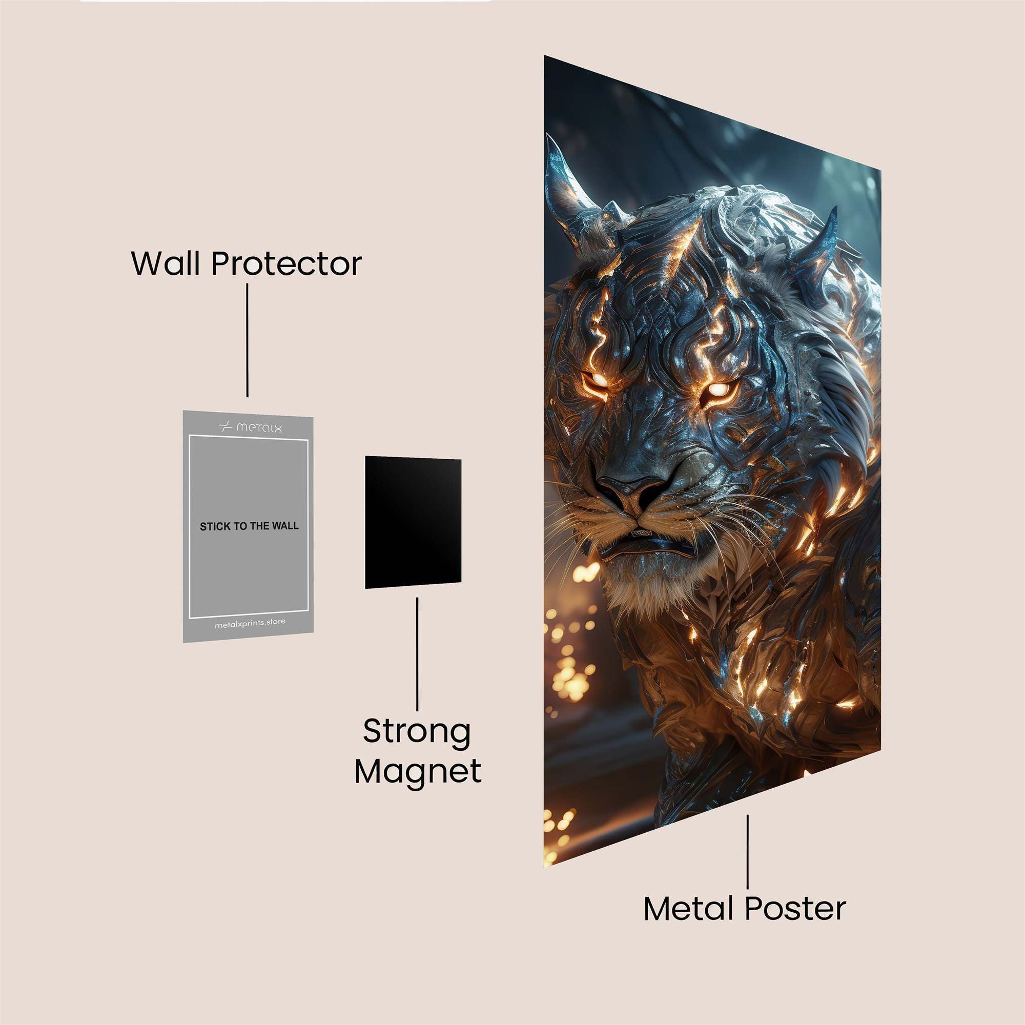Rajah Radiant Safe Wall Magnetic / M