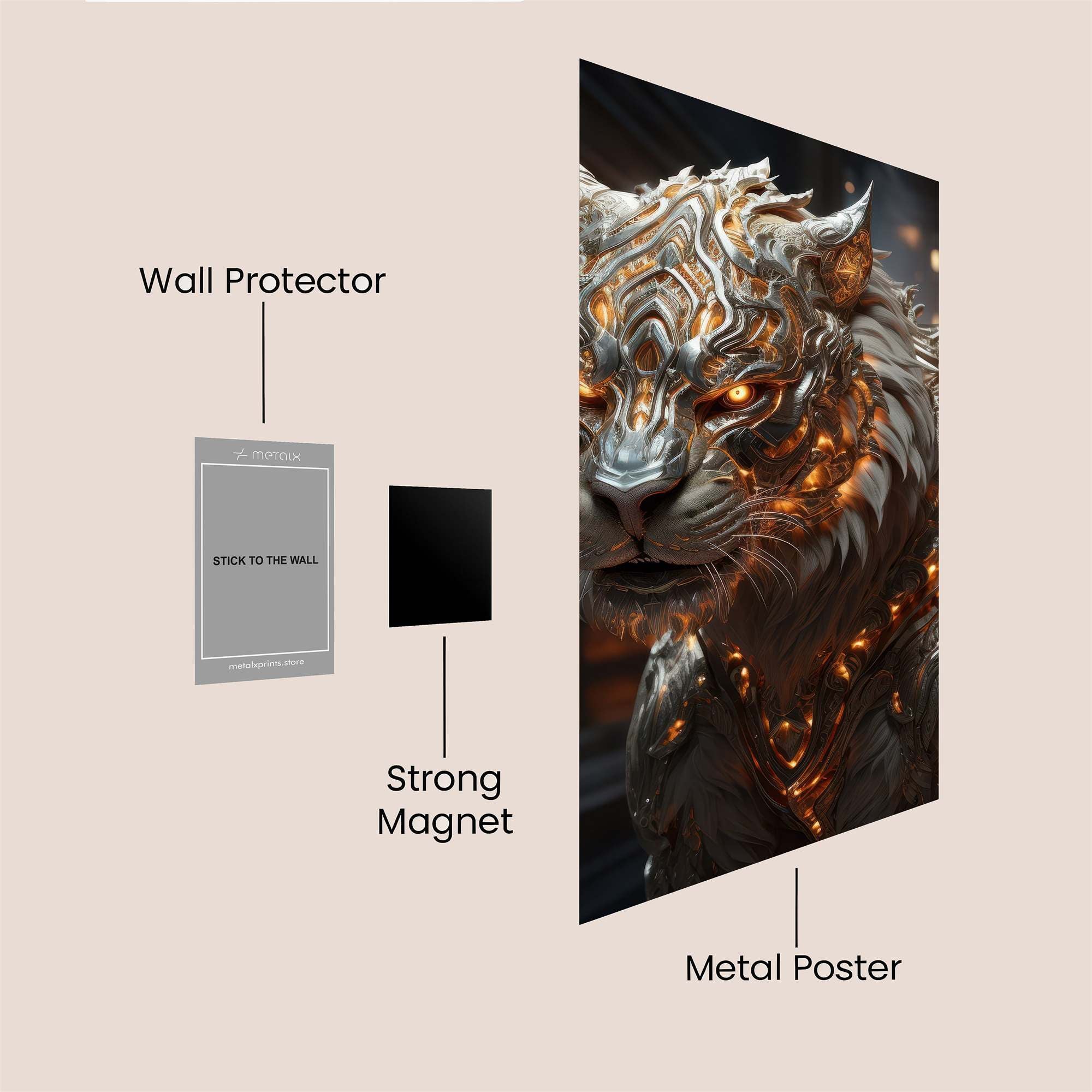 Rajah Enigmatic Safe Wall Magnetic / M