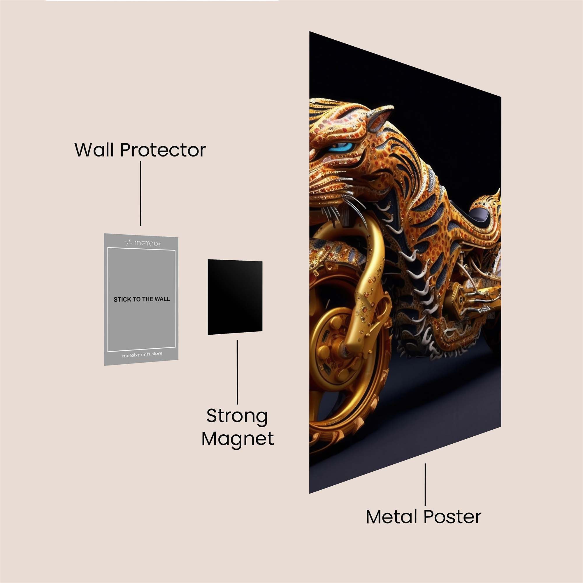 Tiger Majesty Safe Wall Magnetic / M