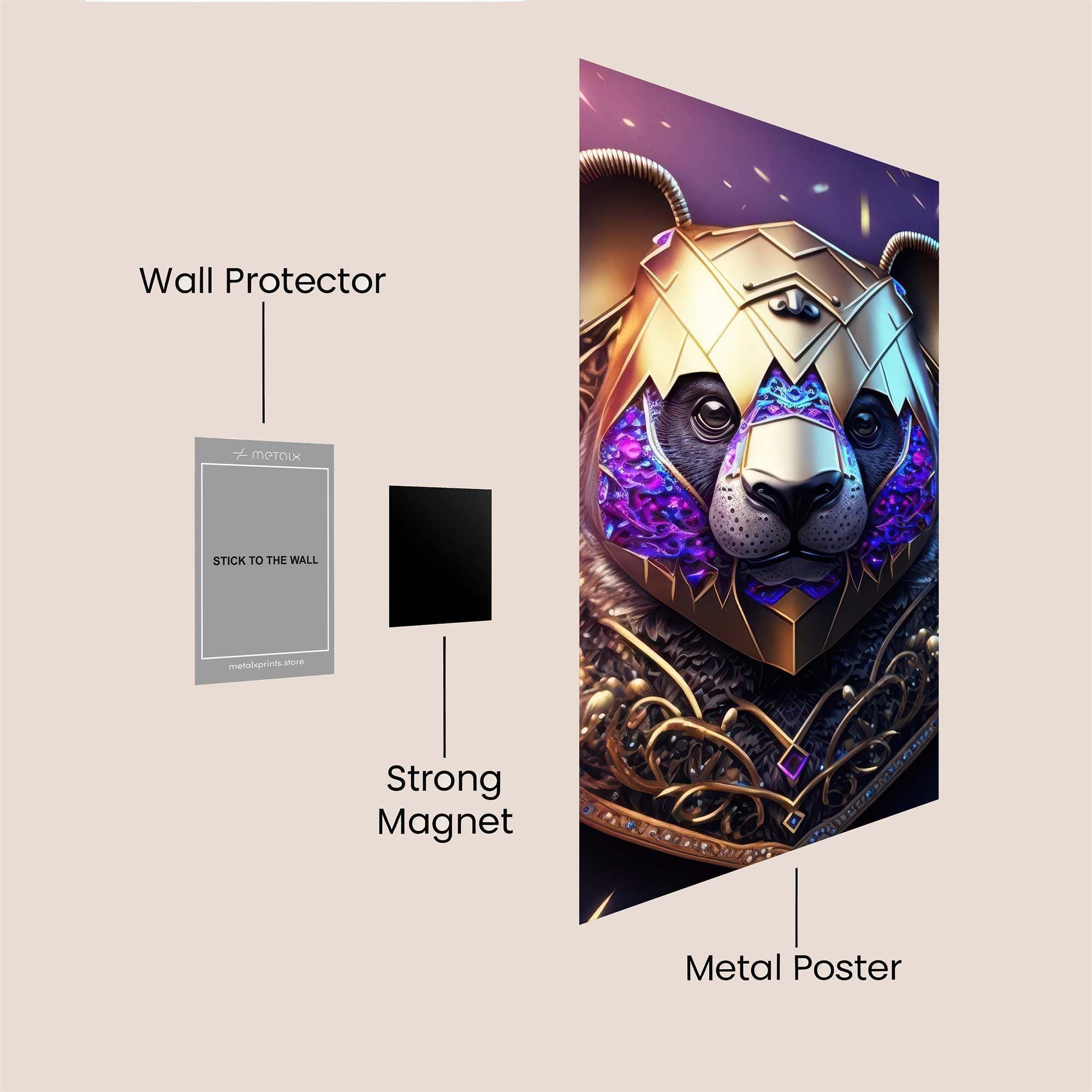 Panda Royale Safe Wall Magnetic / M