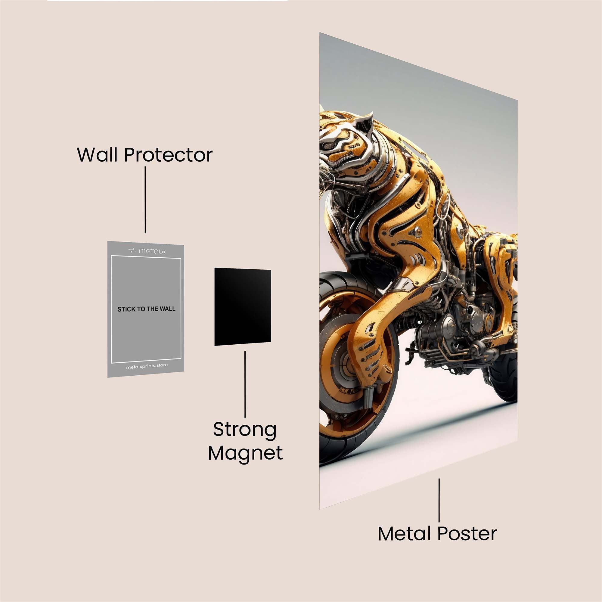 Tiger Fury Safe Wall Magnetic / M