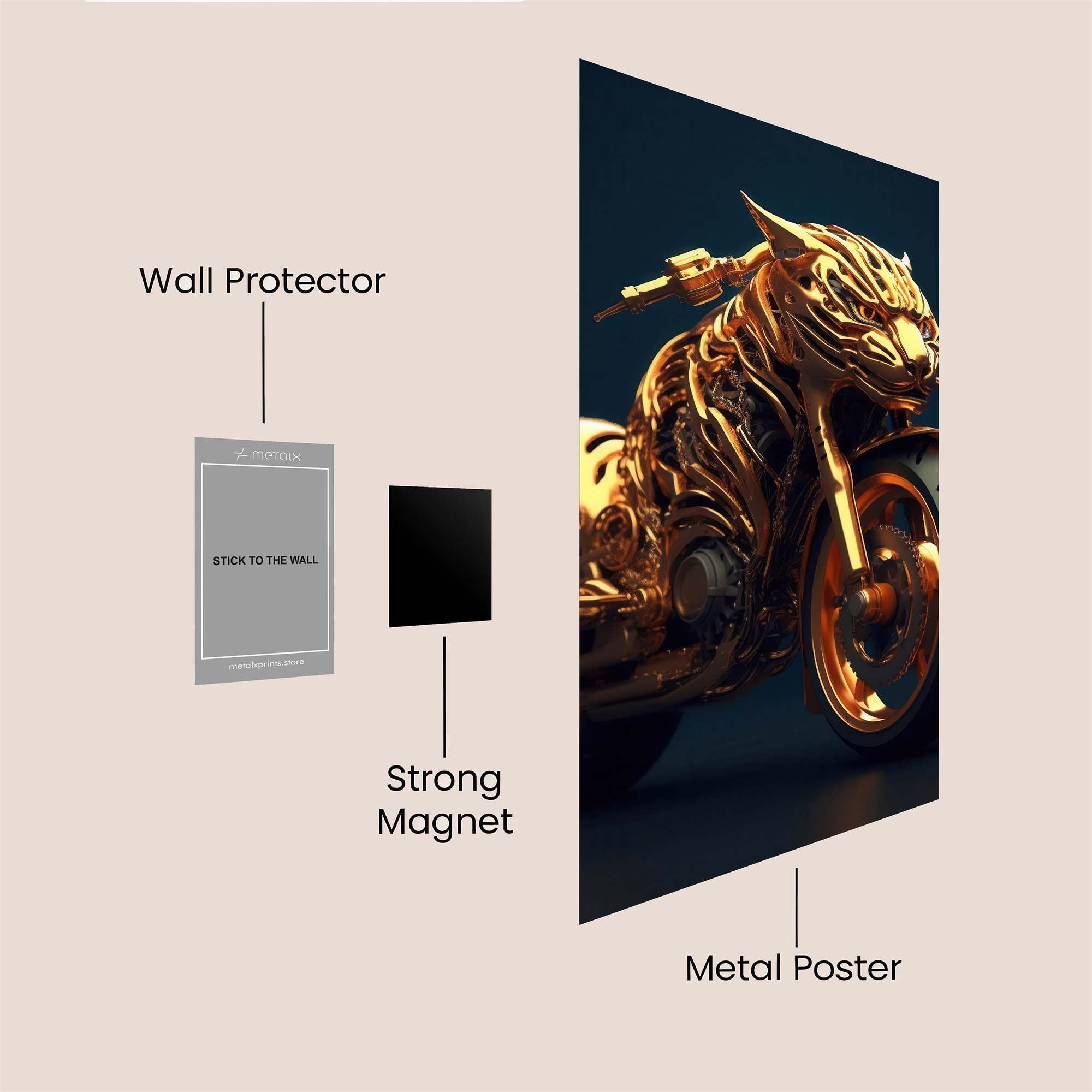 Tiger Majesty Safe Wall Magnetic / M
