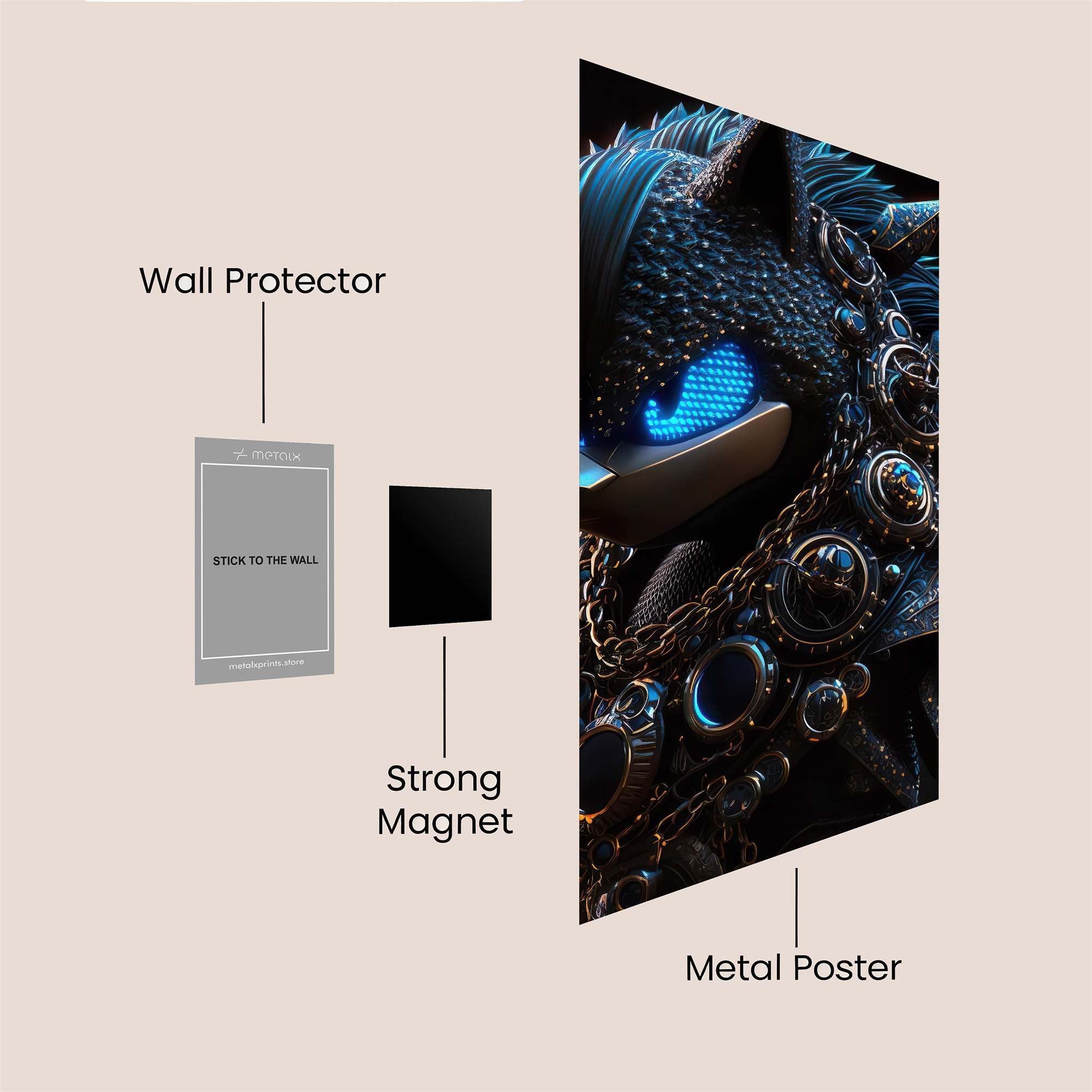 Shadow Menace Safe Wall Magnetic / M