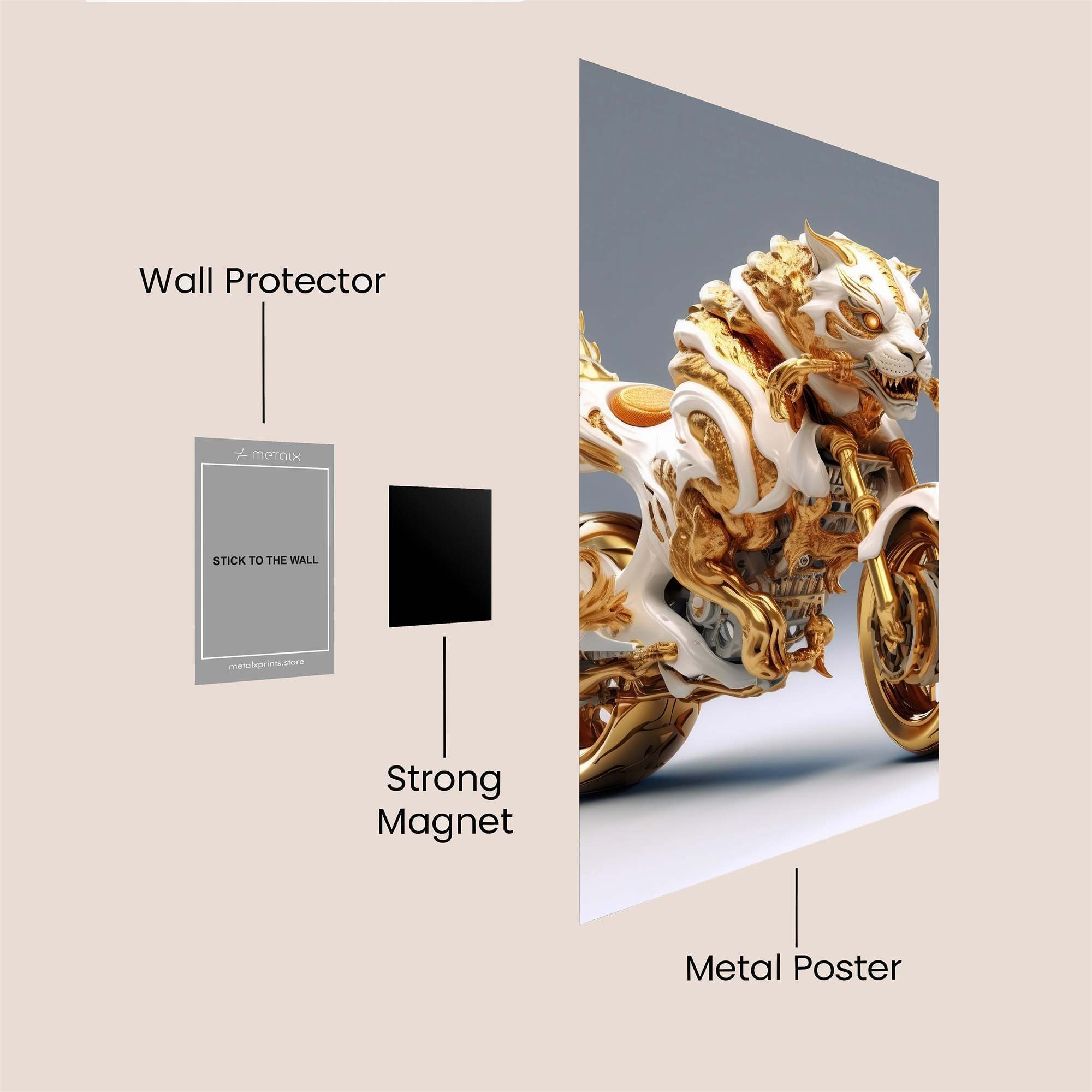 Tiger Majesty Safe Wall Magnetic / M