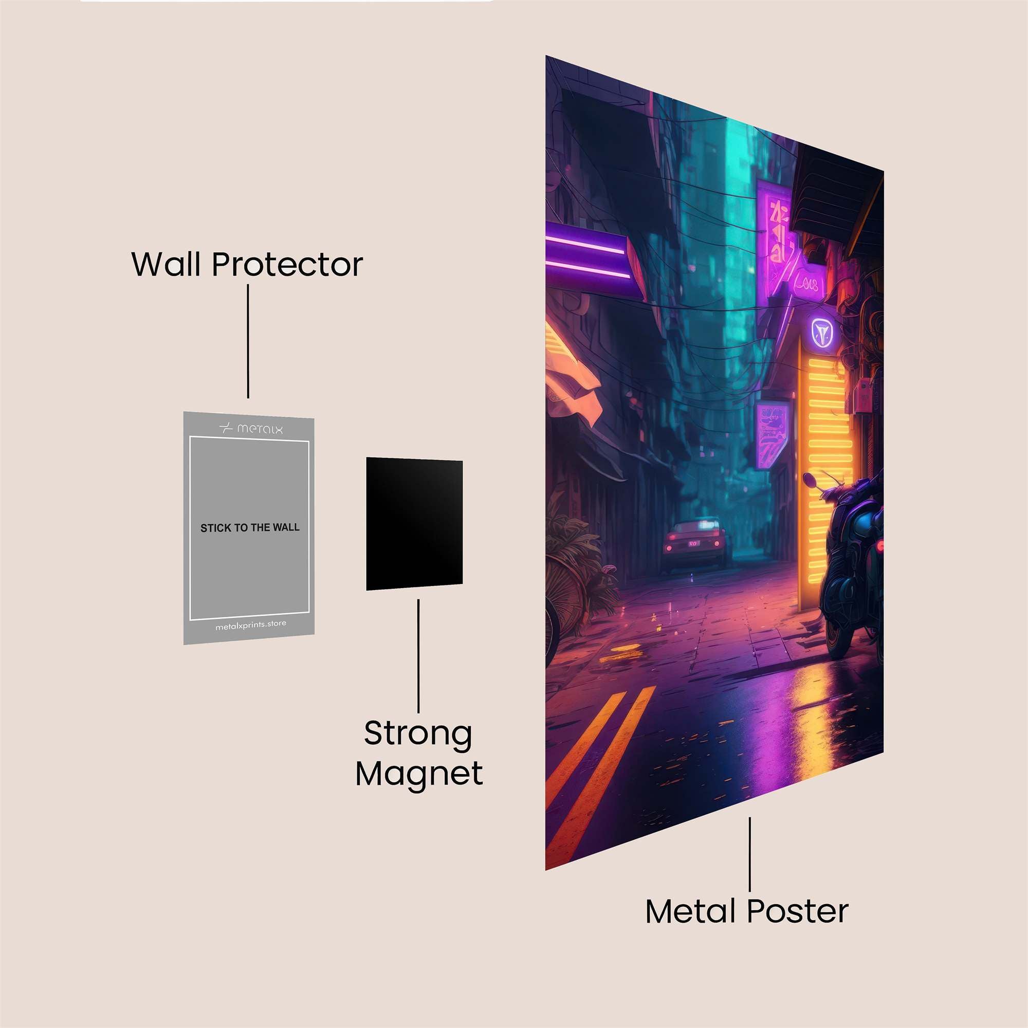 Neon Dream Safe Wall Magnetic / M