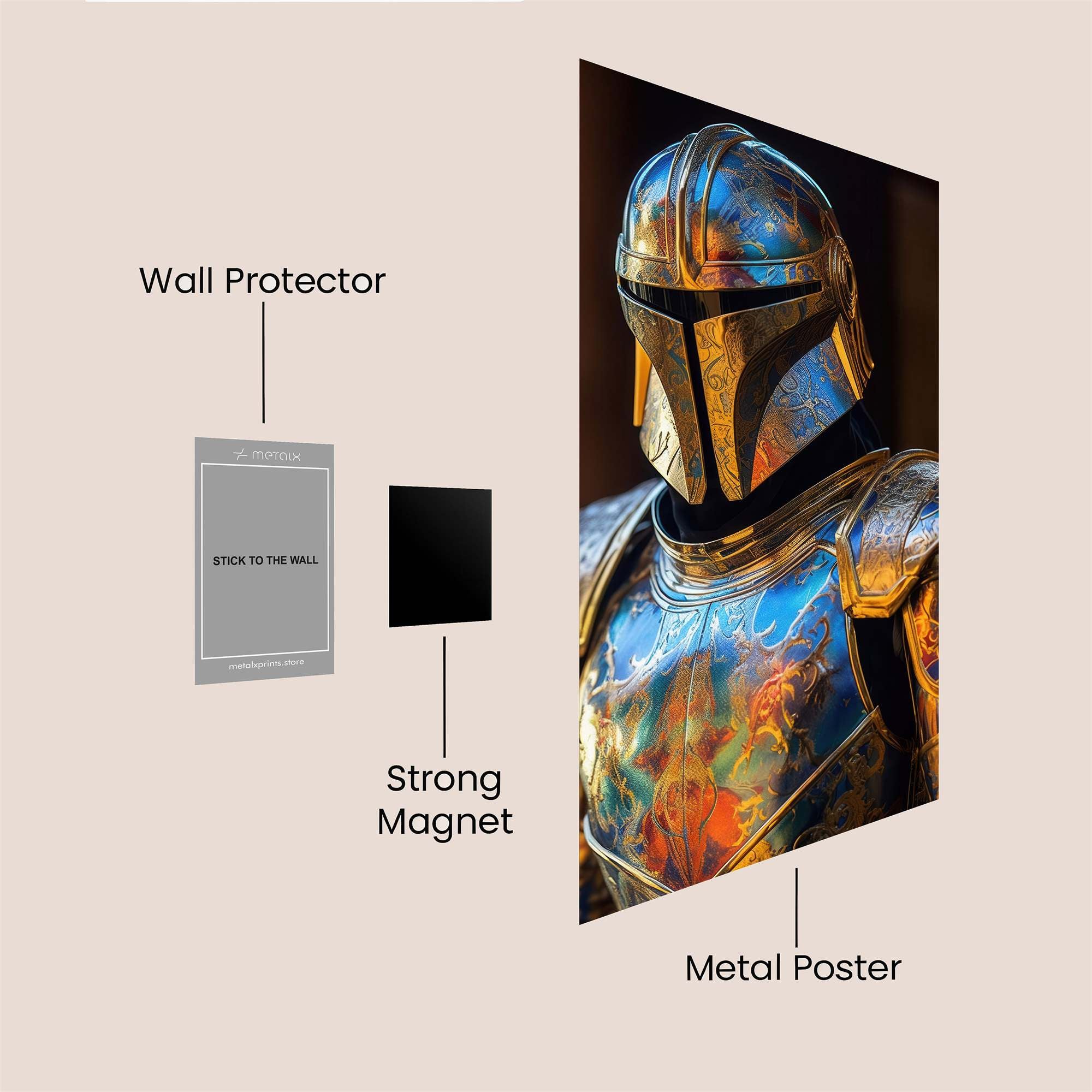 Mandalorian Majestic Safe Wall Magnetic / M