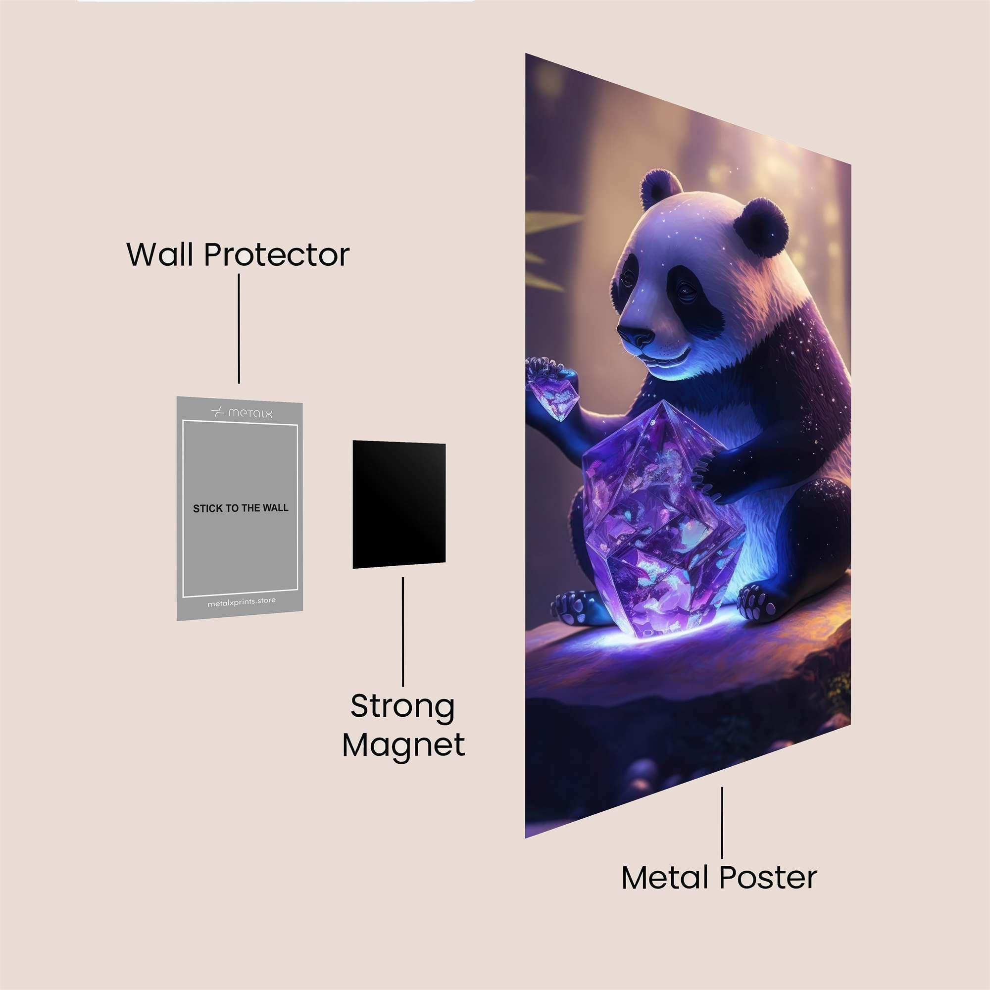 Panda Enchantment Safe Wall Magnetic / M