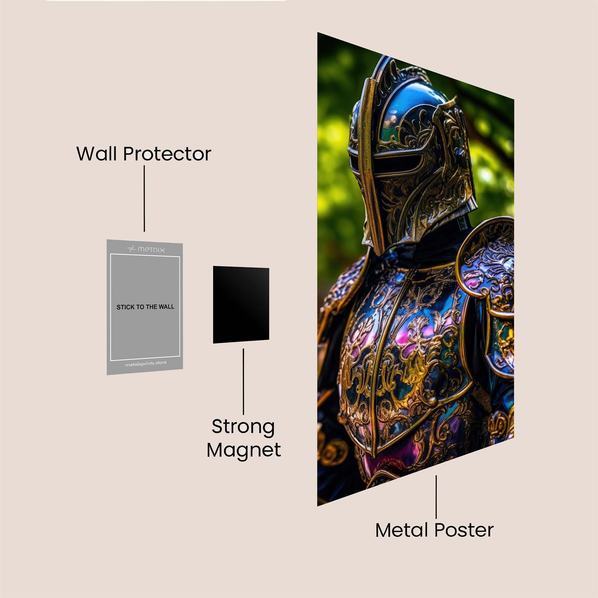 Knightly Majesty Safe Wall Magnetic / M