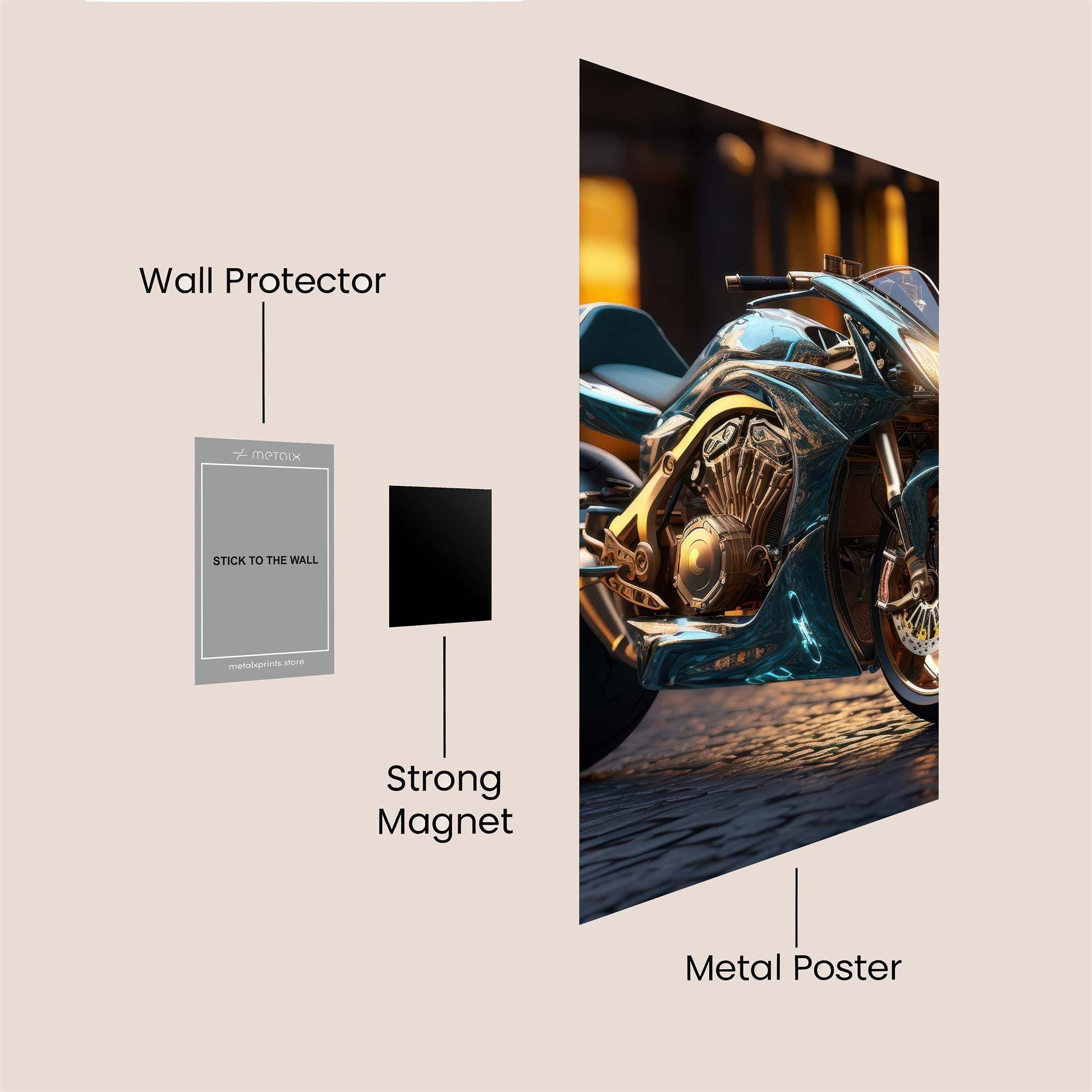 NightGlider Safe Wall Magnetic / M