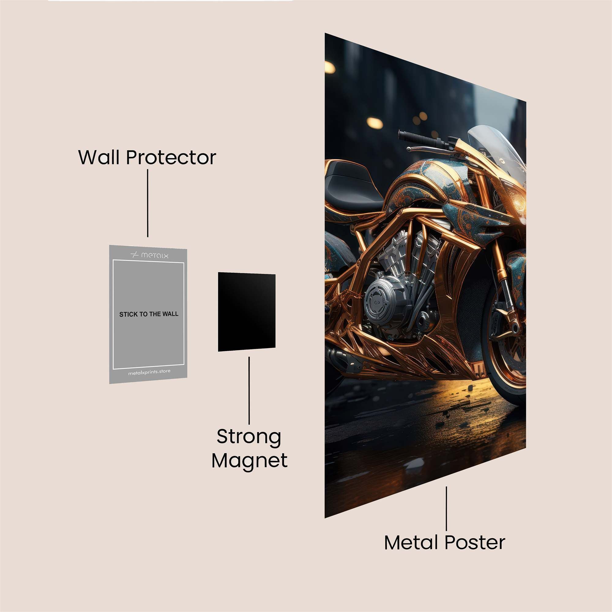 Cyber Fury Safe Wall Magnetic / M