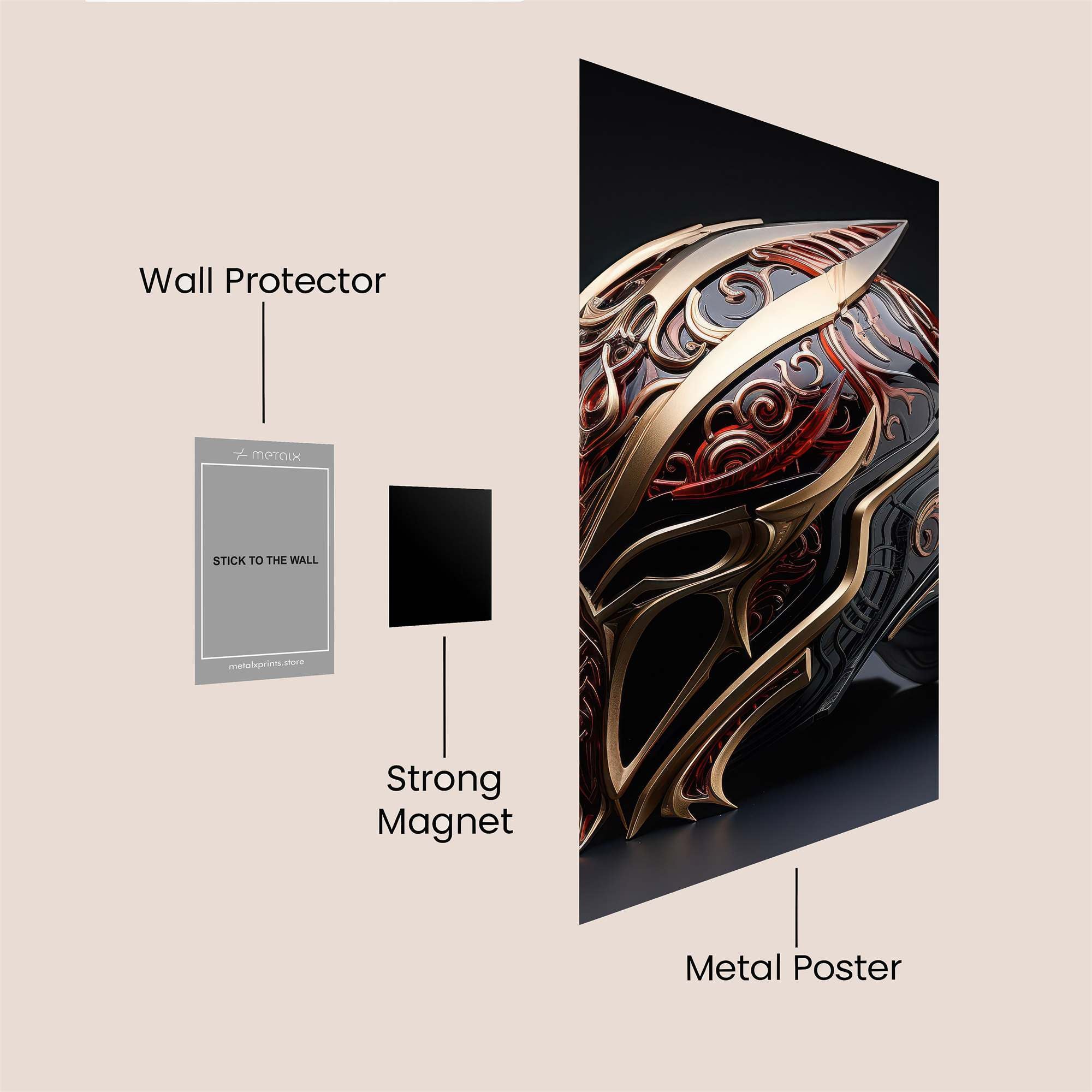 Warrior's Wrath Safe Wall Magnetic / M