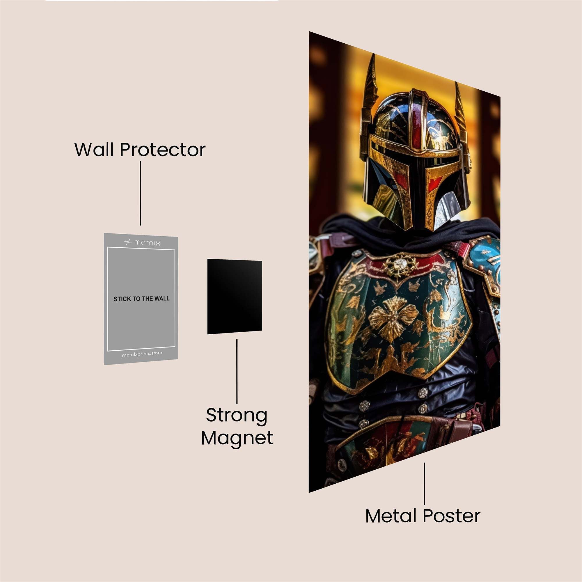 Mandalorian Regal Safe Wall Magnetic / M