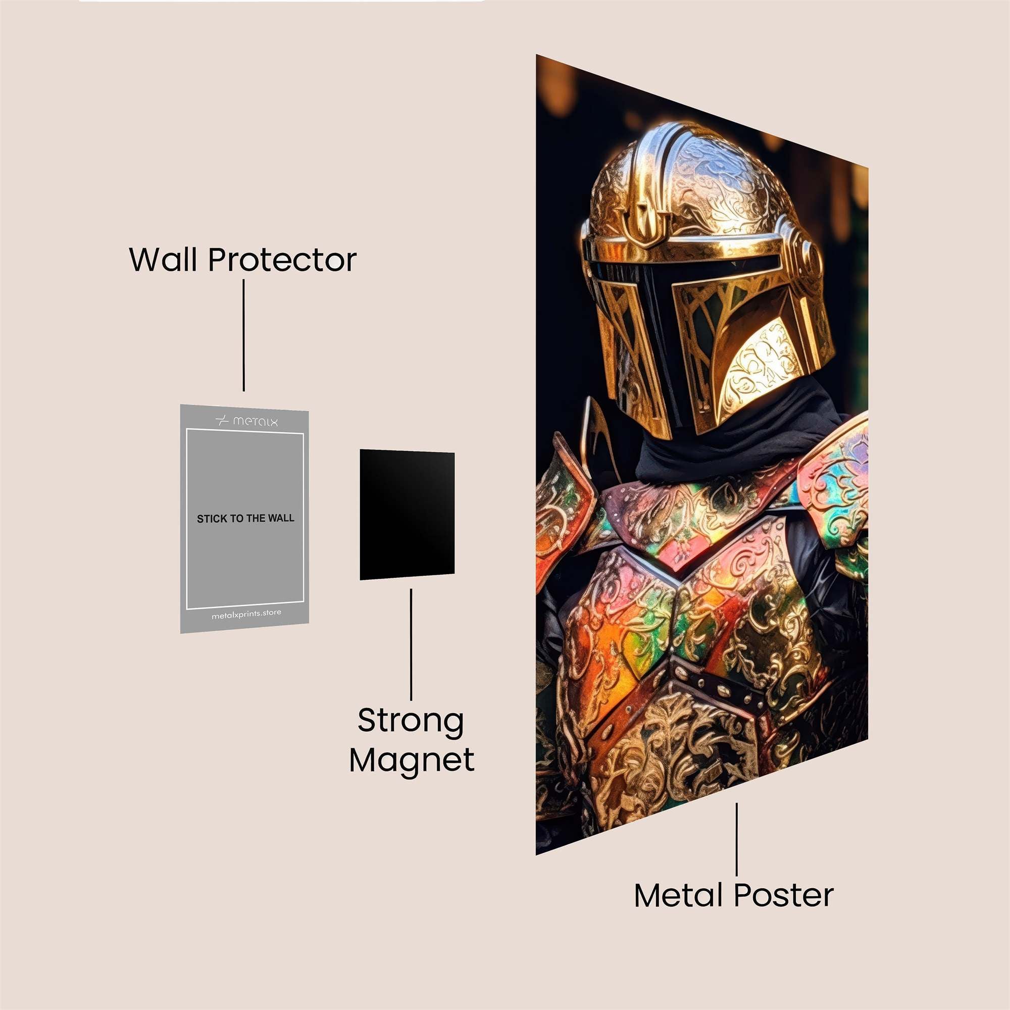 Mandalorian Majestic Safe Wall Magnetic / M