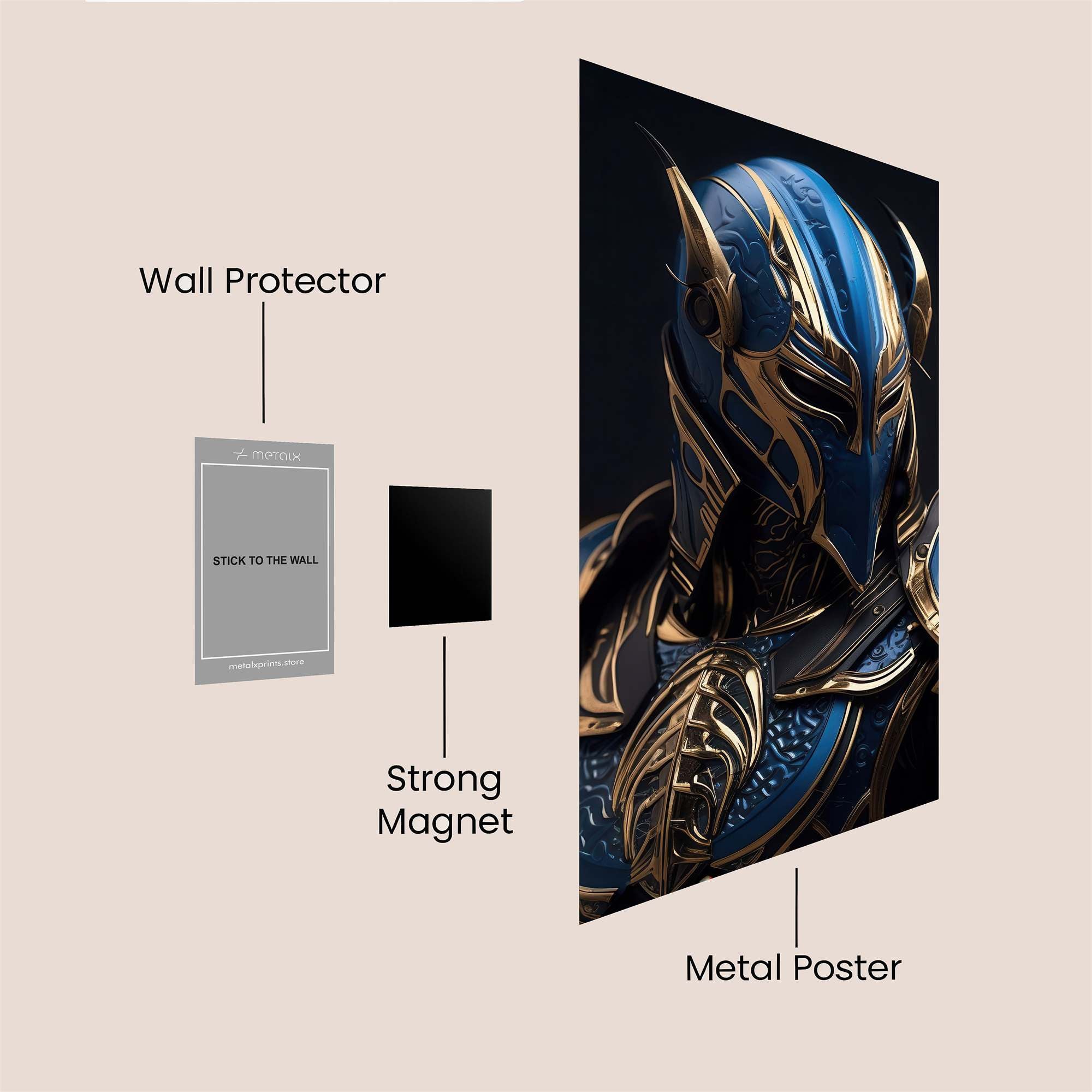 Warrior Regal Safe Wall Magnetic / M