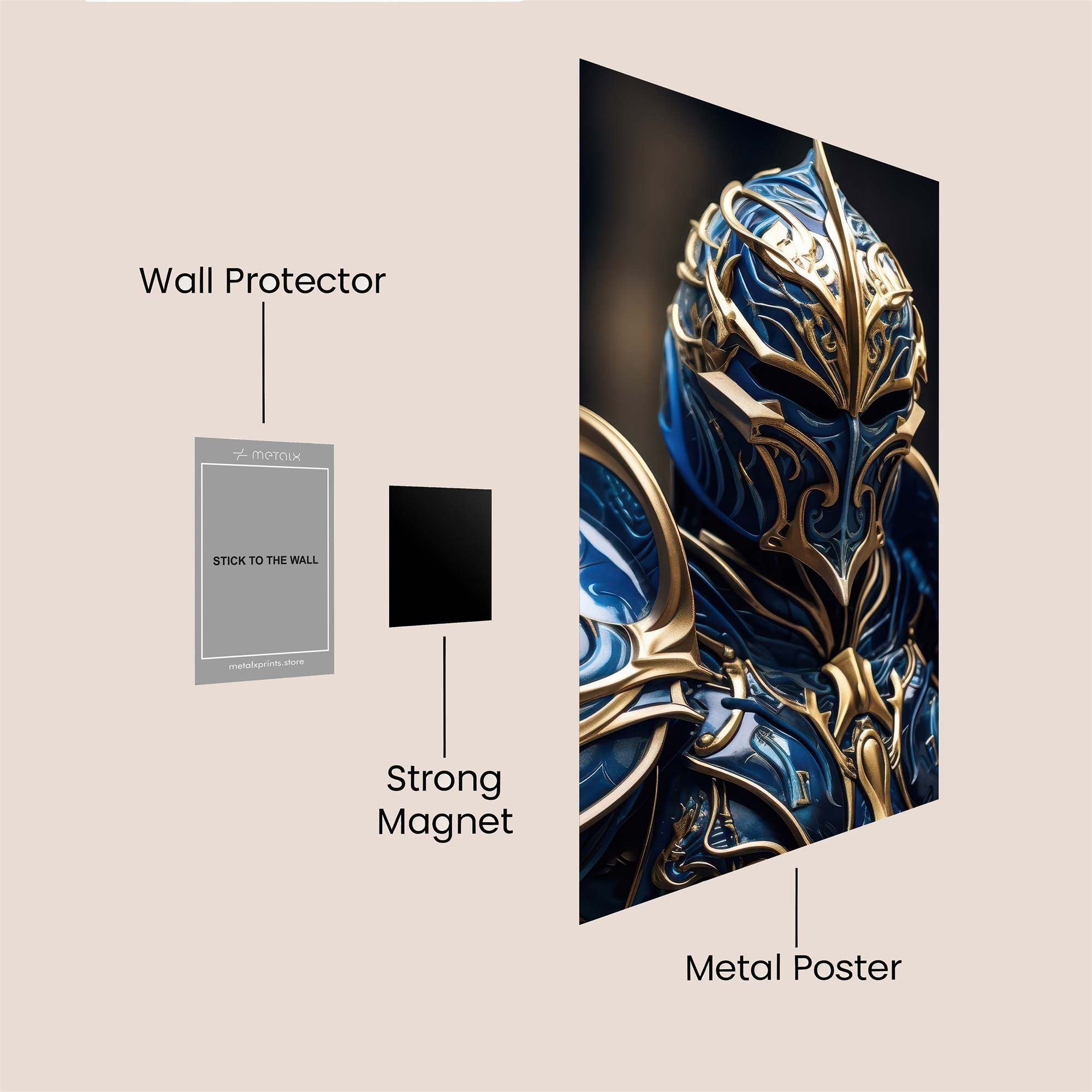 Knight Majestic Safe Wall Magnetic / M