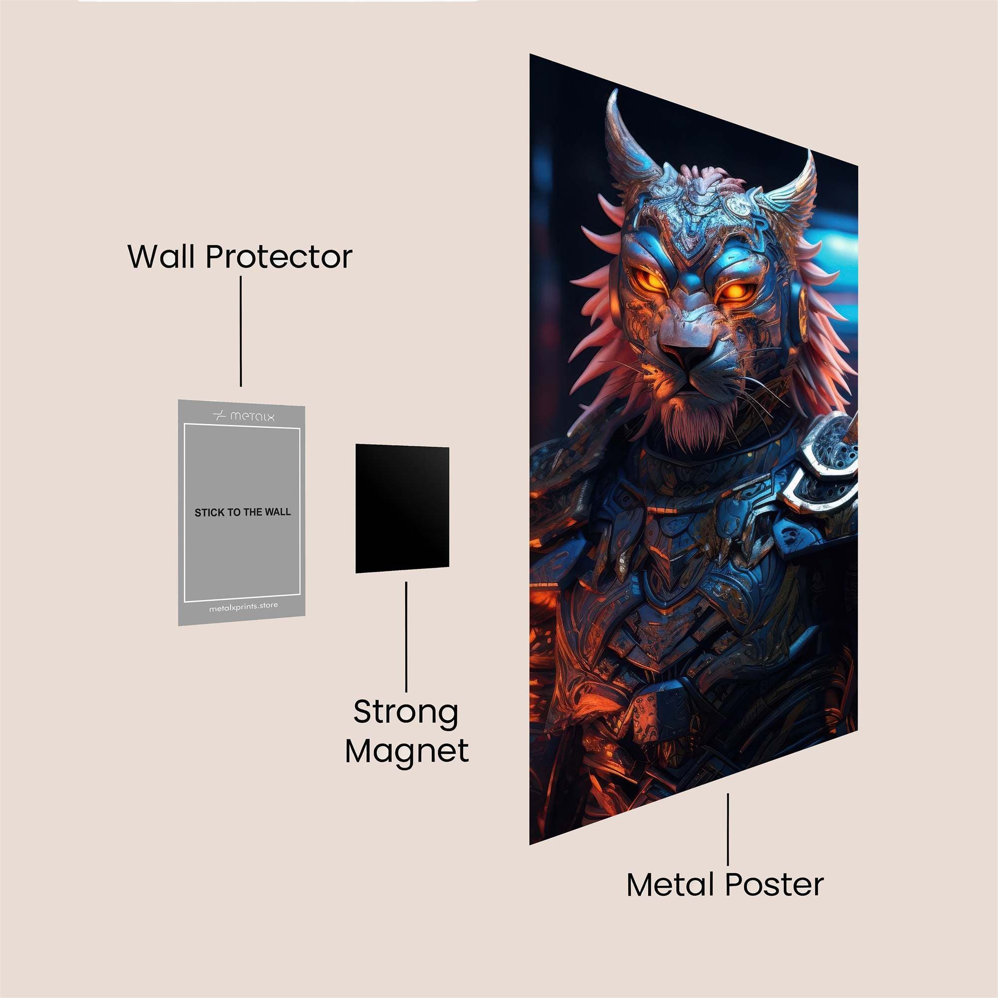 Tiger Majesty Safe Wall Magnetic / M