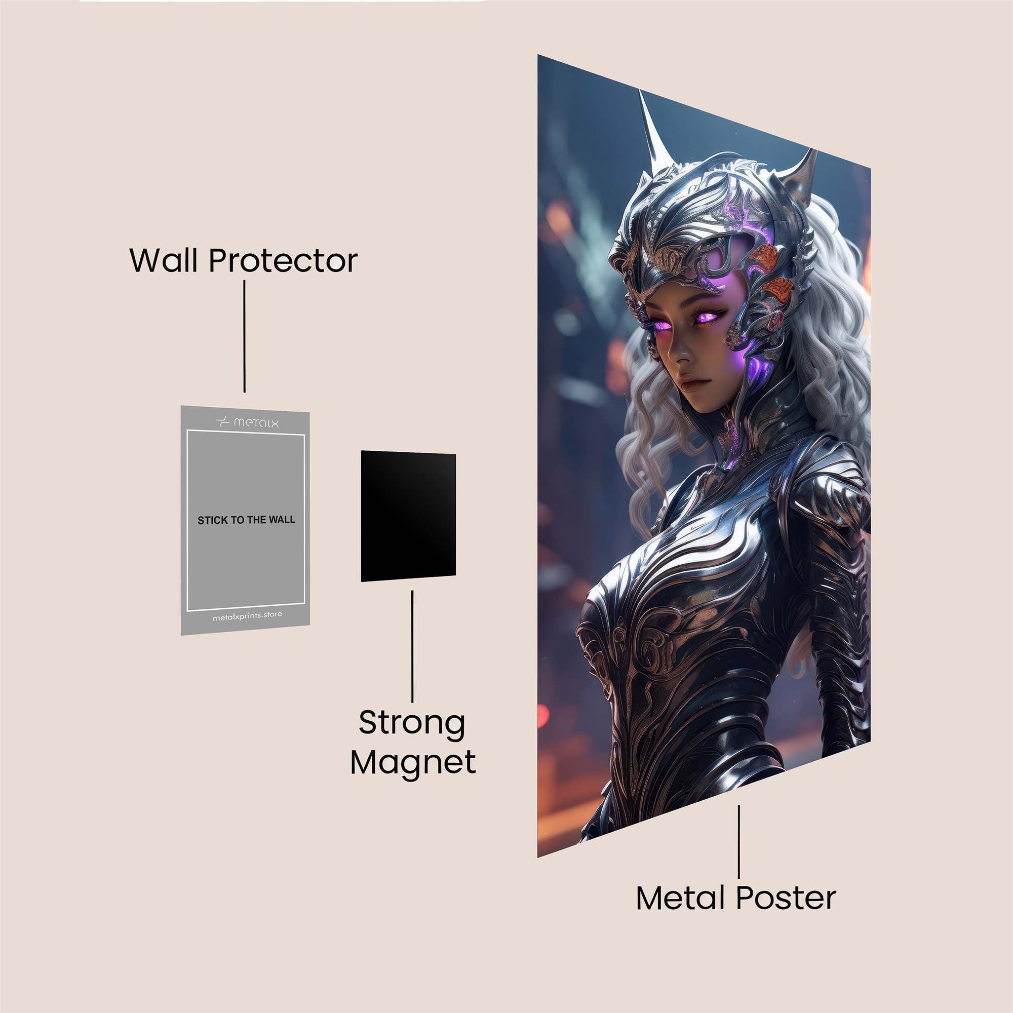 Cyber Enchantress Safe Wall Magnetic / M