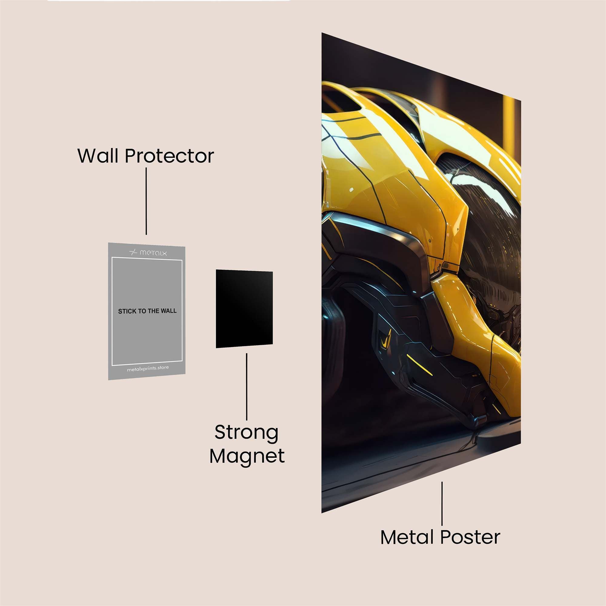 Bumblebee Intense Safe Wall Magnetic / M