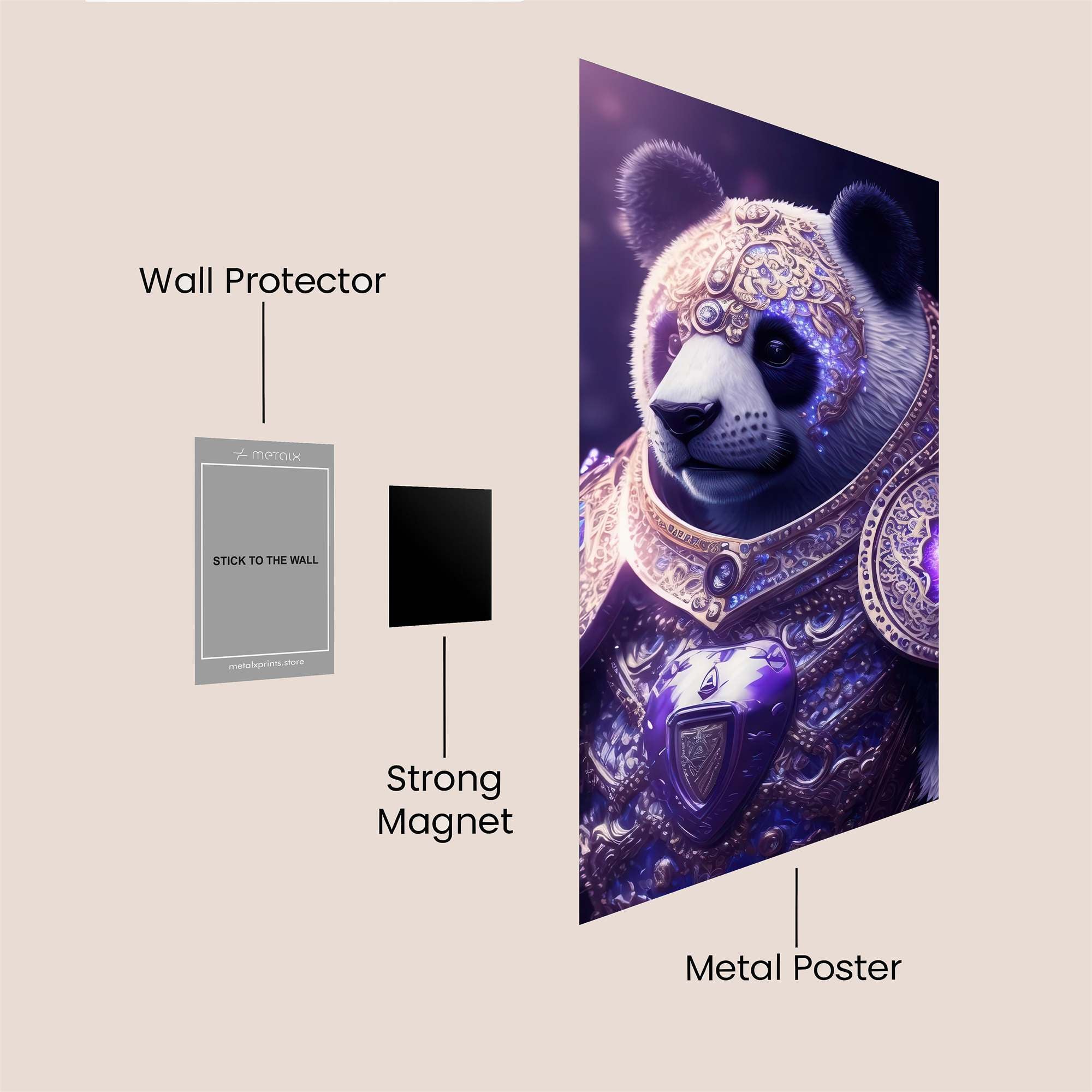 Panda Royal Safe Wall Magnetic / M