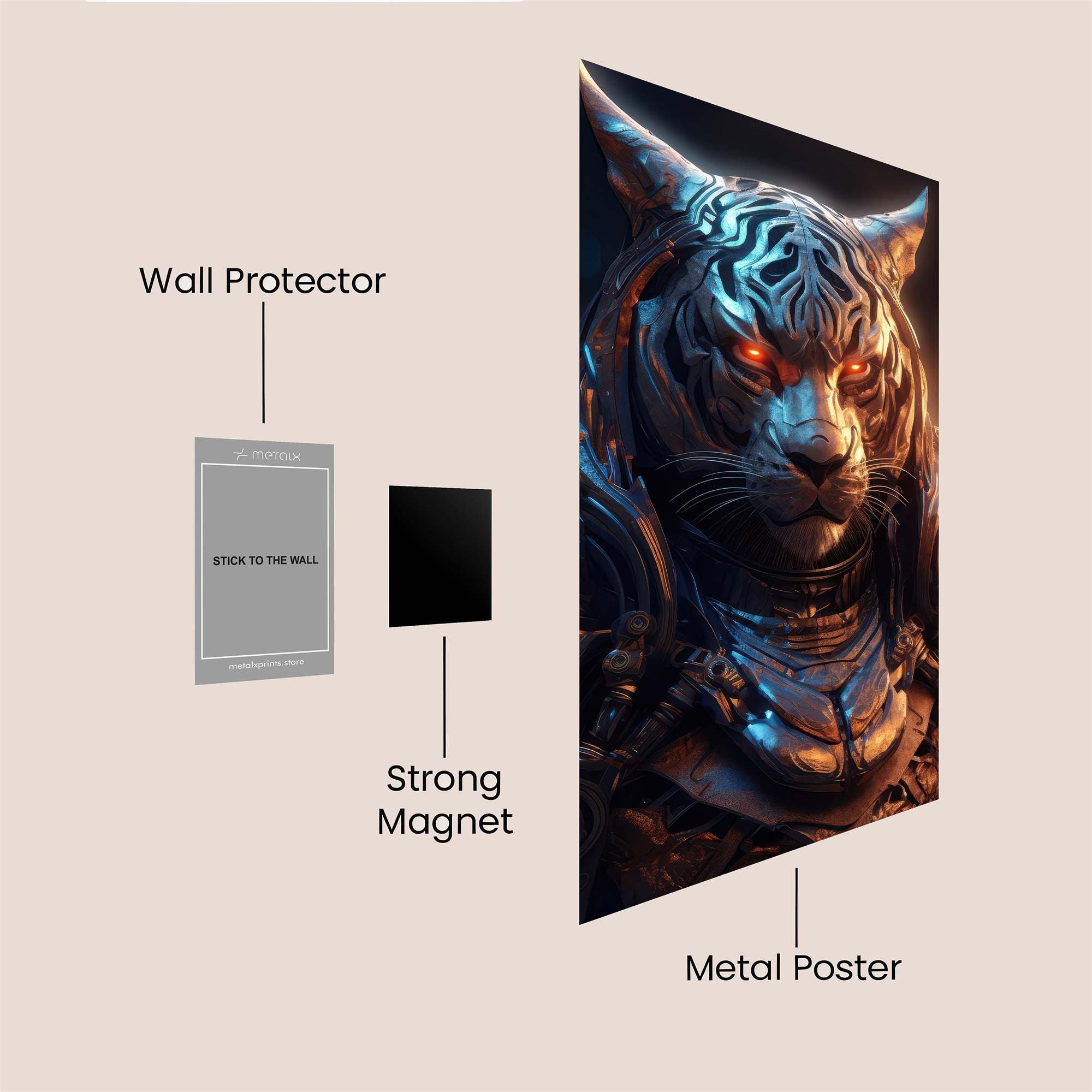 Tiger Sentinel Safe Wall Magnetic / M