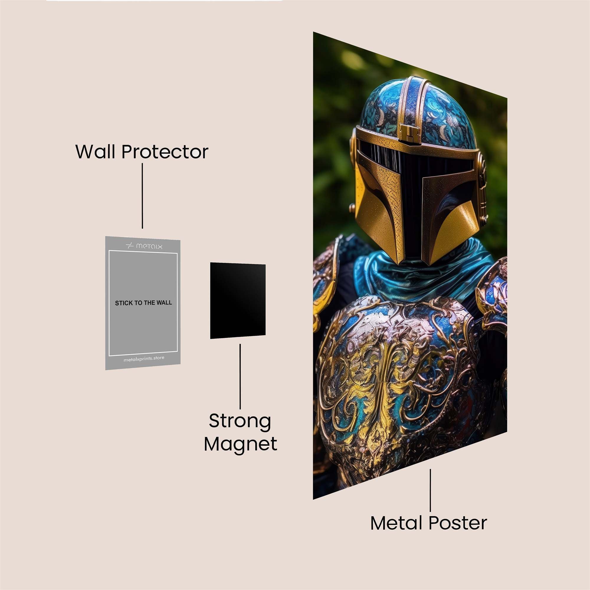 Mandalorian Mystique Safe Wall Magnetic / M