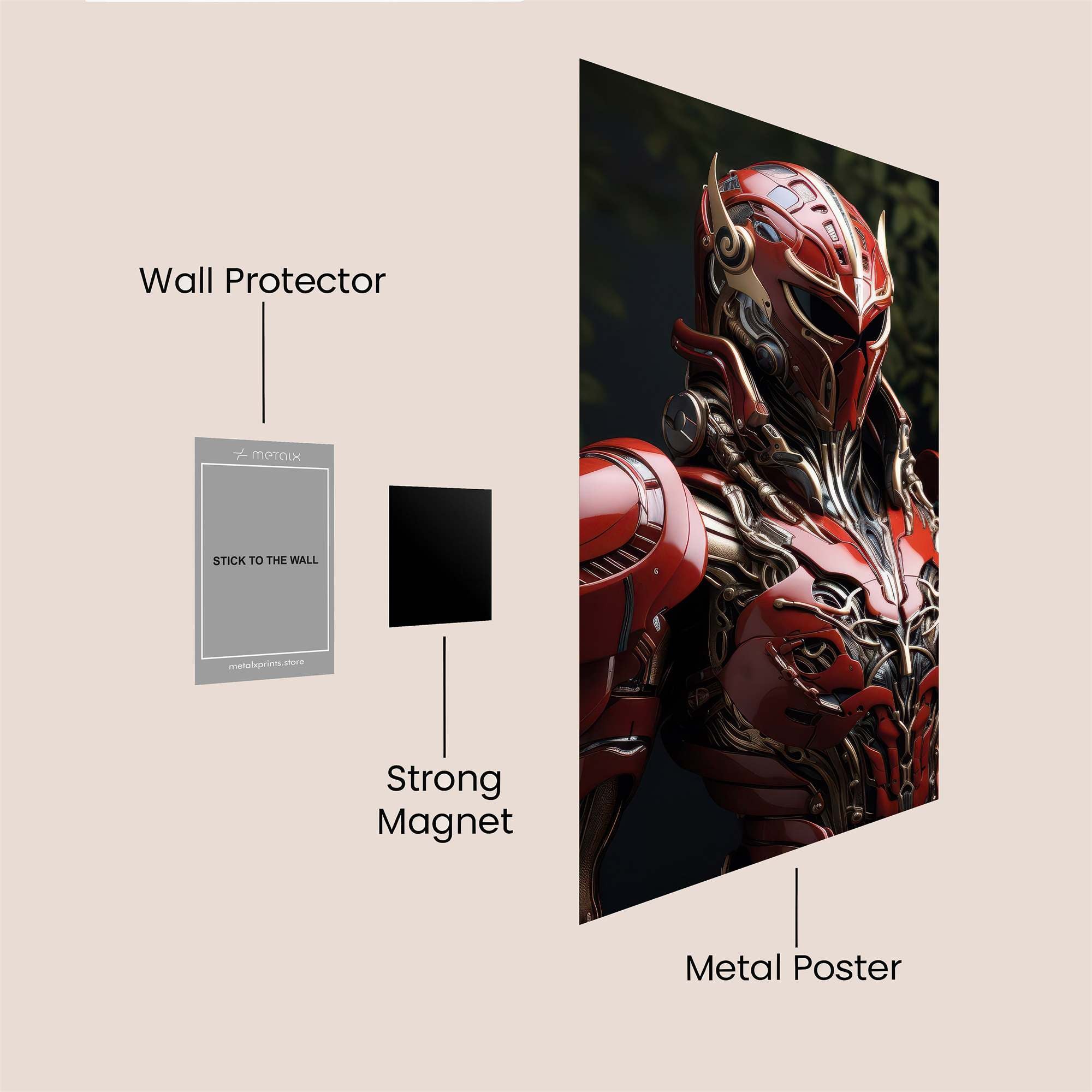 Warrior Enigma Safe Wall Magnetic / M