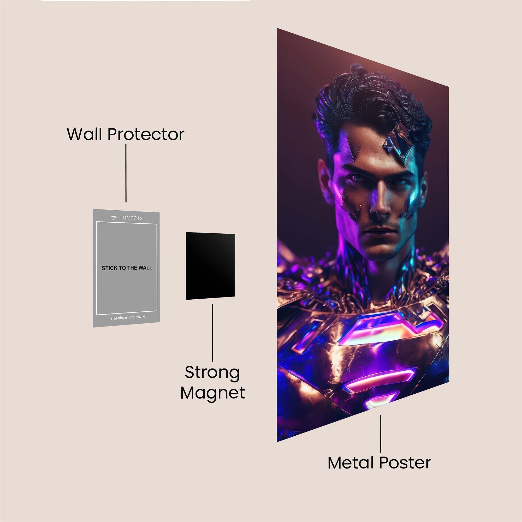 Superman Enigmatic Safe Wall Magnetic / M