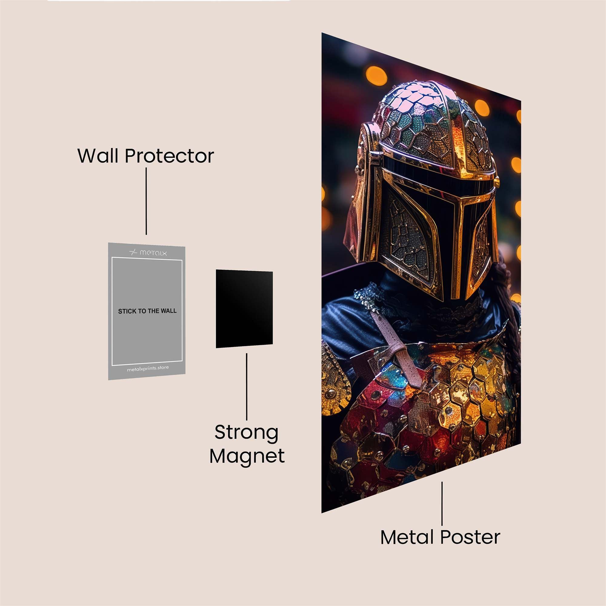 Mandalorian Radiance Safe Wall Magnetic / M