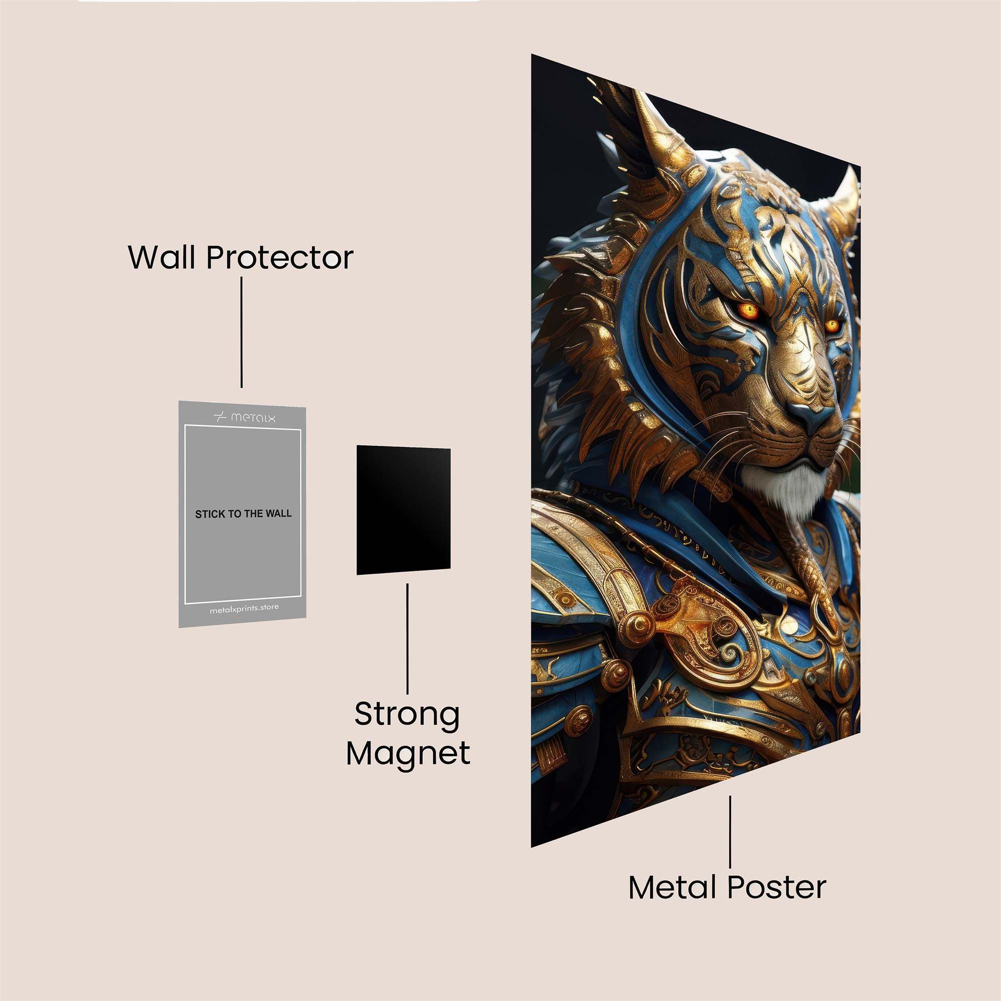 Tiger Majestic Safe Wall Magnetic / M