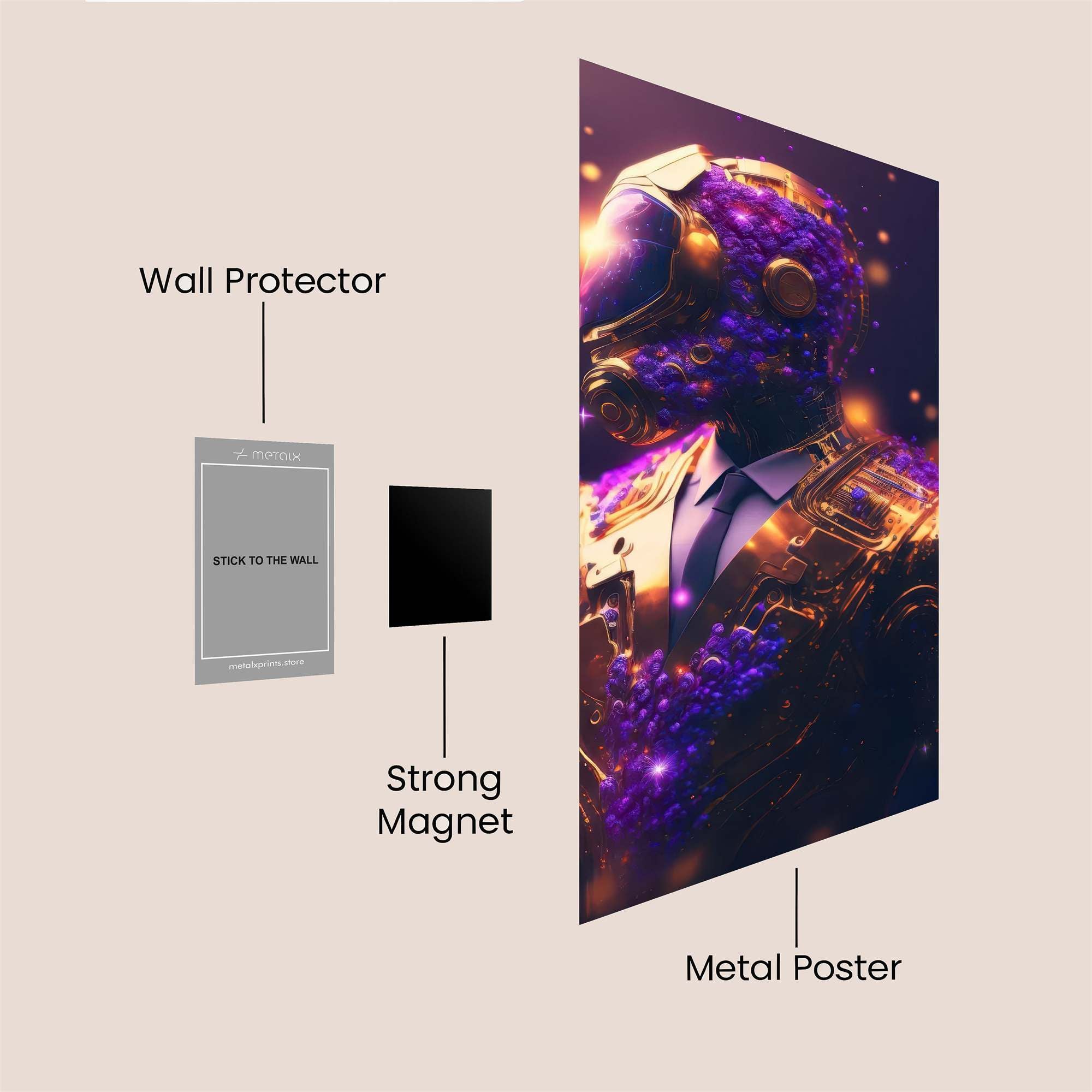 Astronaut Dreamscape Safe Wall Magnetic / M