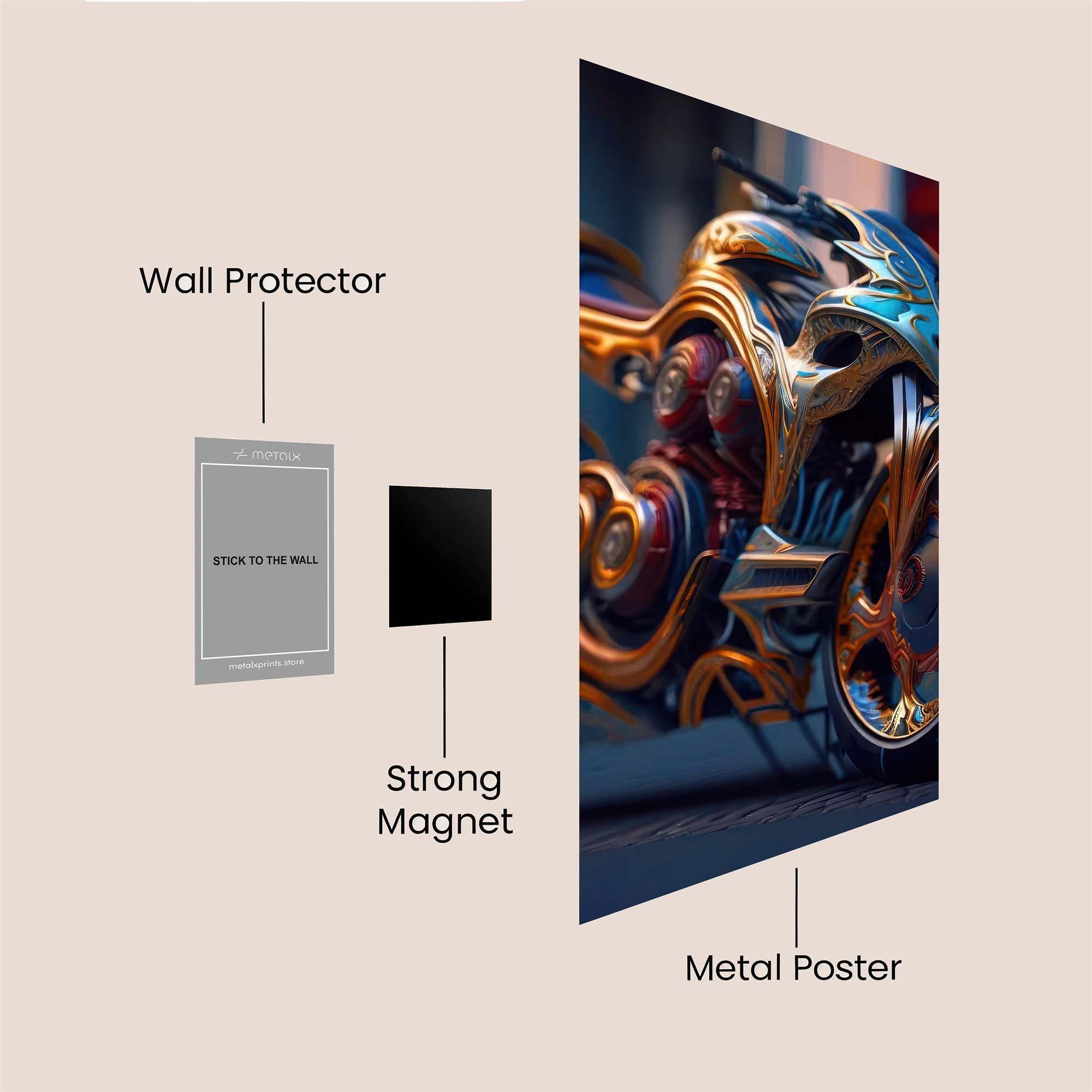 Galactic Glimmer Safe Wall Magnetic / M