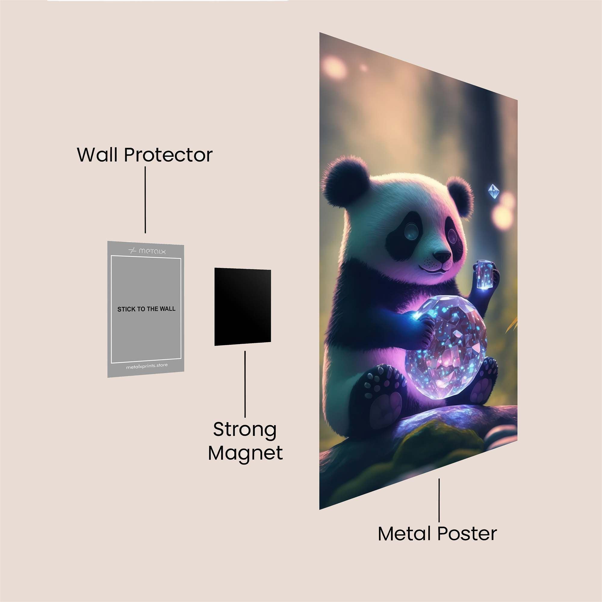 Panda Enchant Safe Wall Magnetic / M