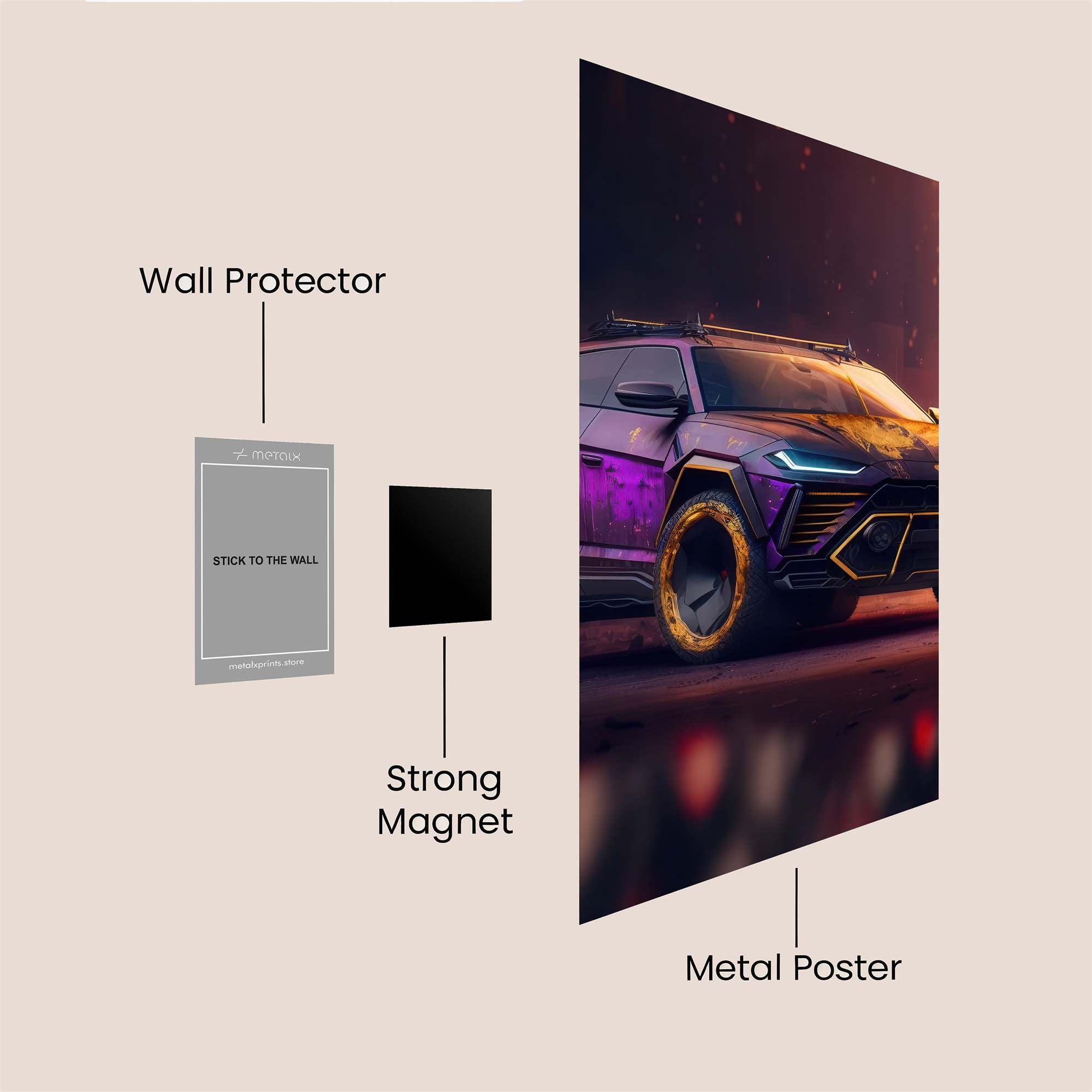 Lamborghini Inferno Safe Wall Magnetic / M