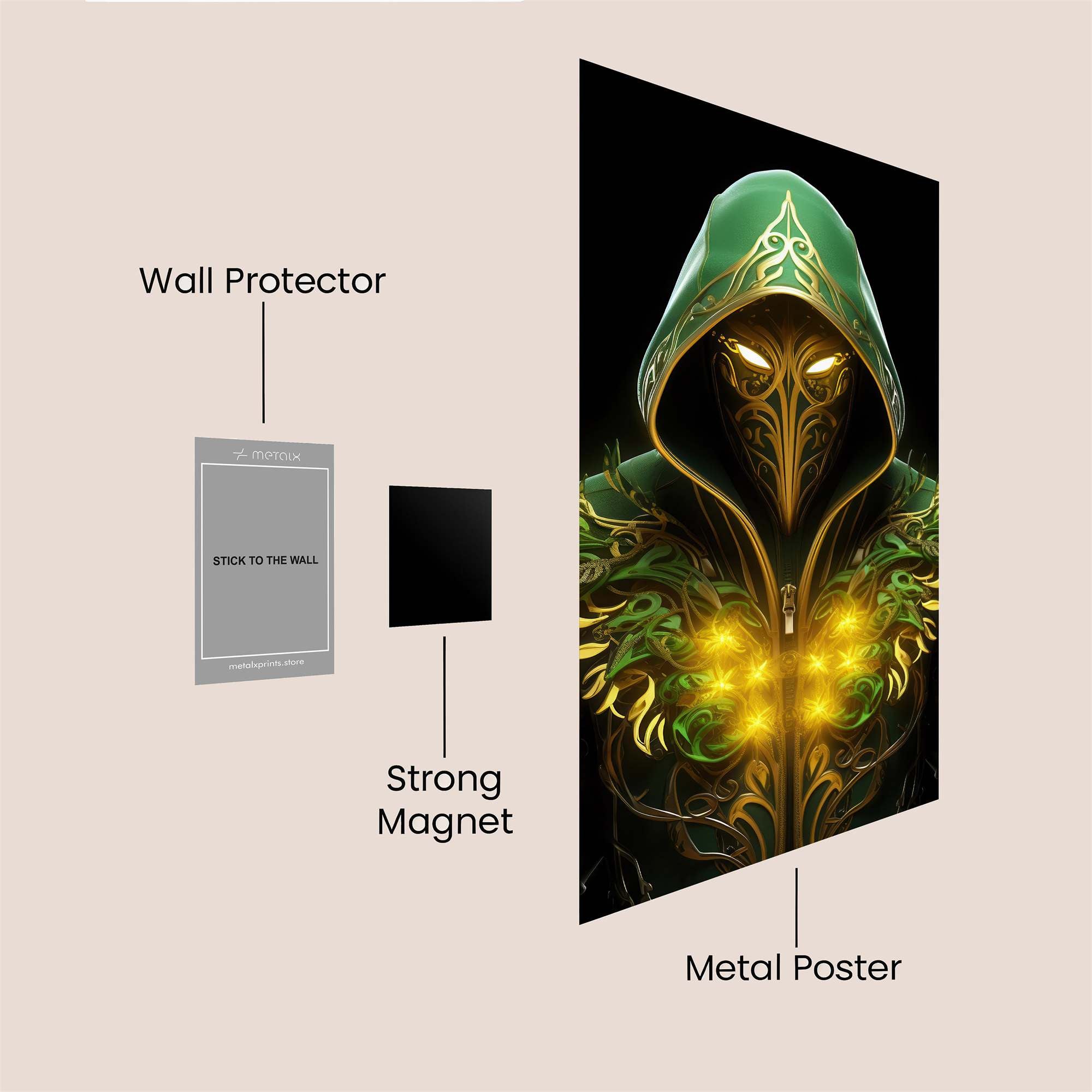 Green Enigma Safe Wall Magnetic / M