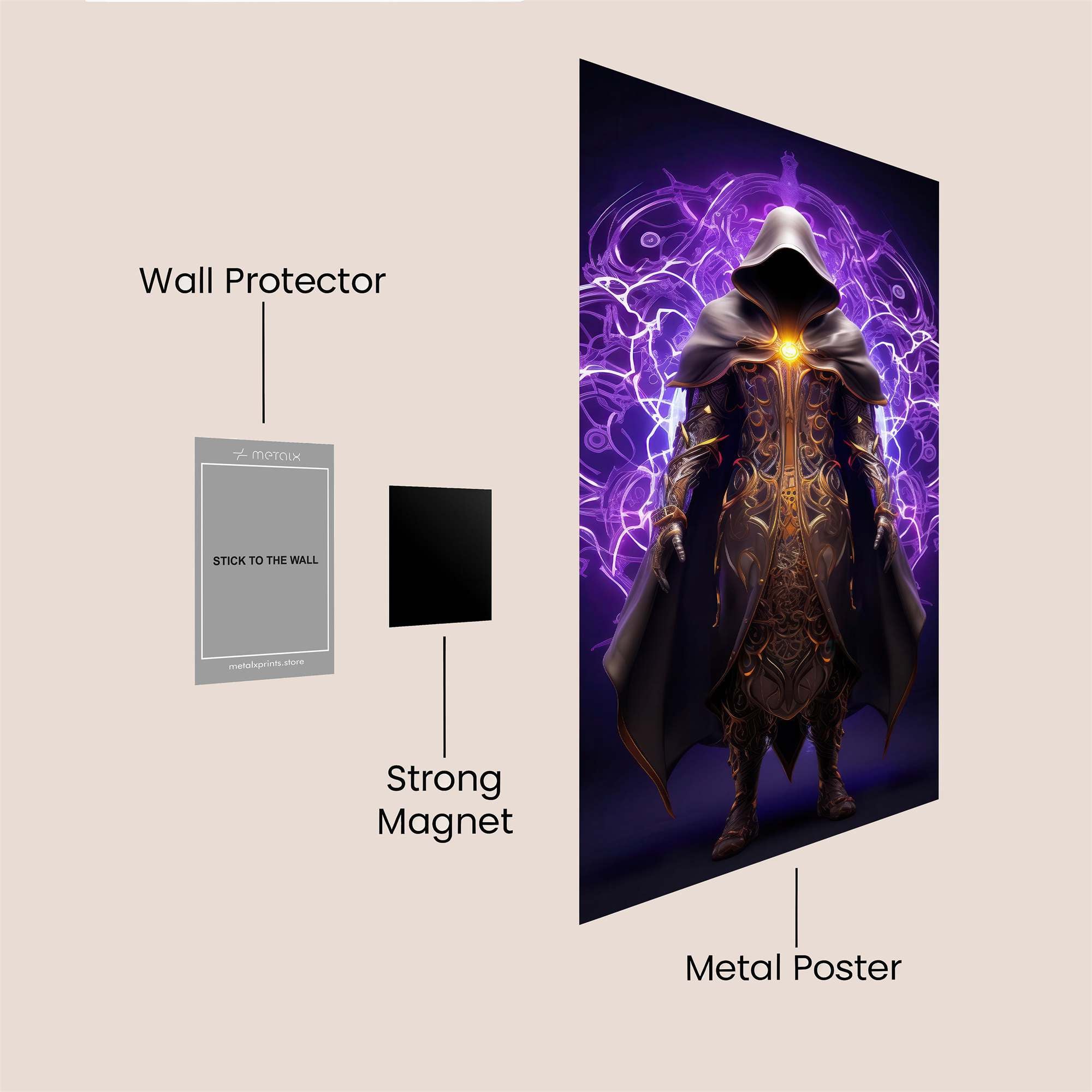 Mystic Aura Safe Wall Magnetic / M