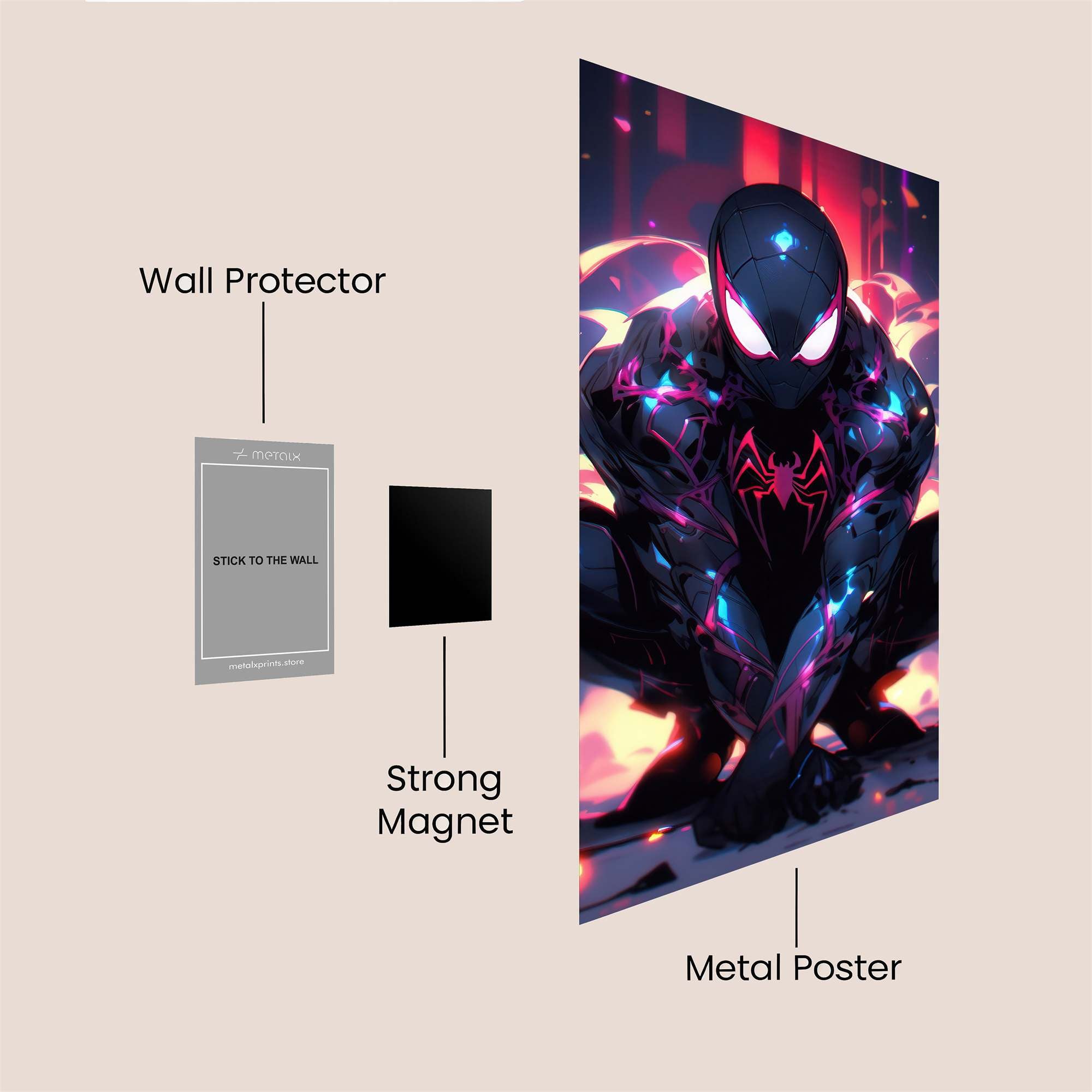 Spider-Man Intense Safe Wall Magnetic / M
