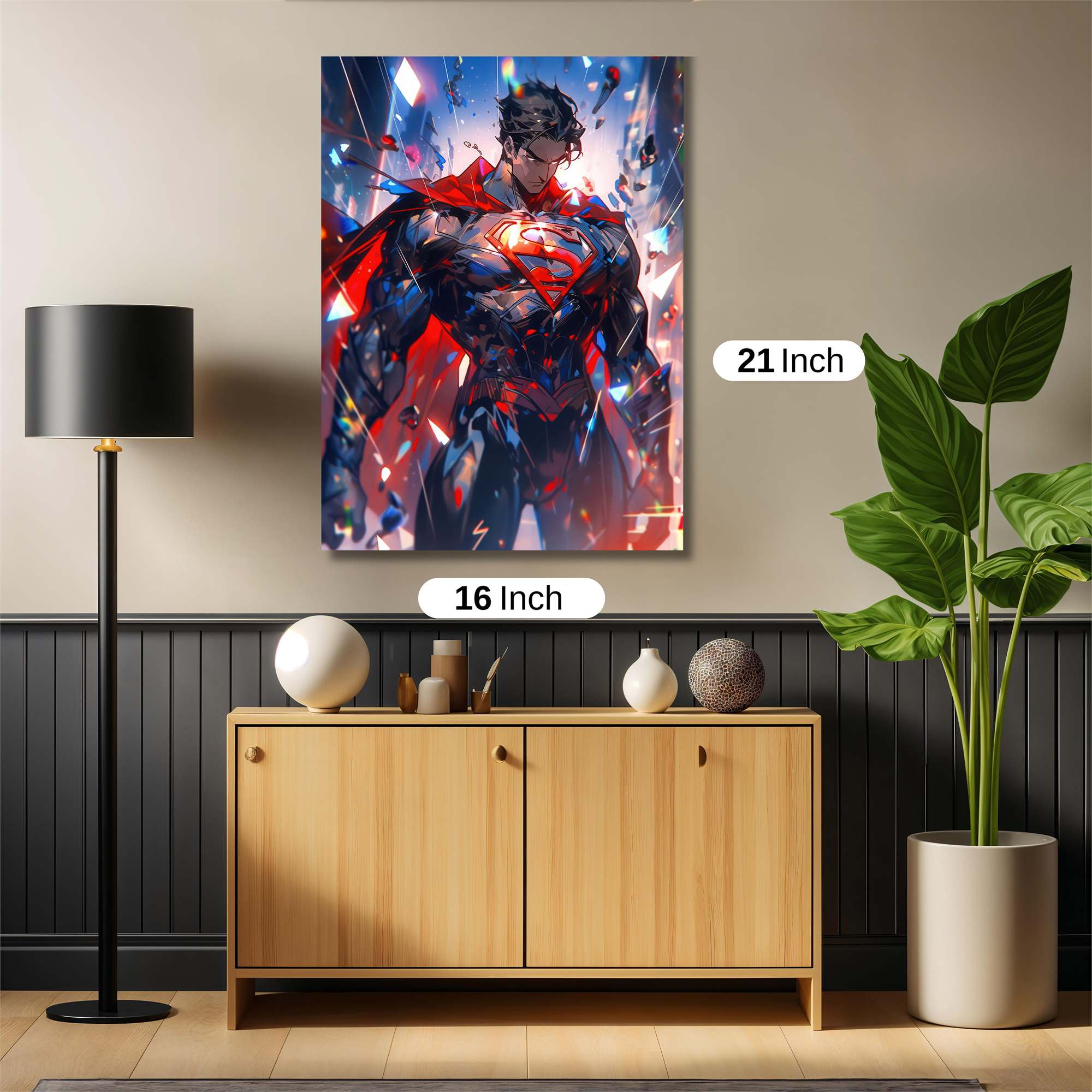 Superman Radiant Safe Wall Magnetic / M