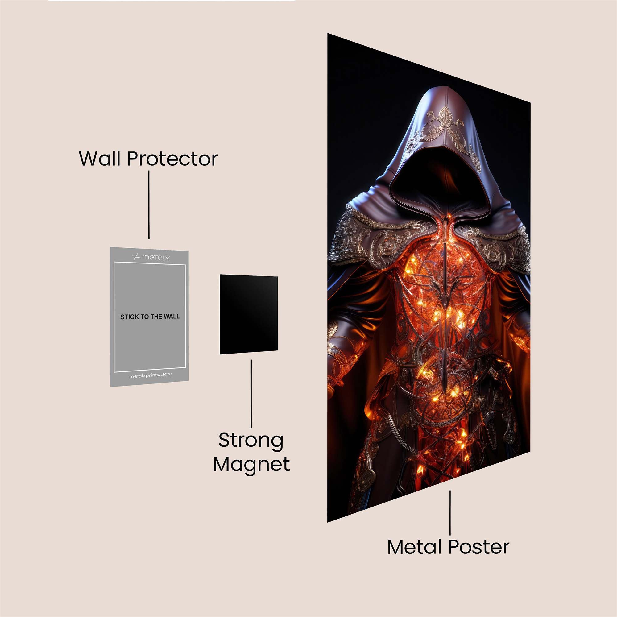 Sorcerer Blaze Safe Wall Magnetic / M