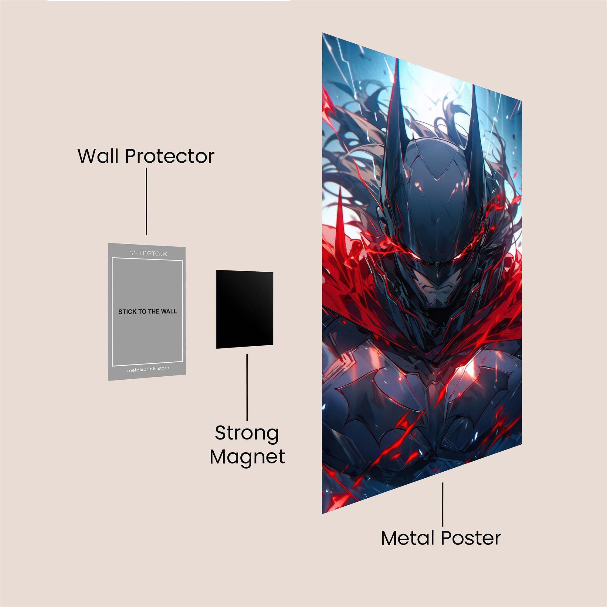 Batman Unleashed Safe Wall Magnetic / M