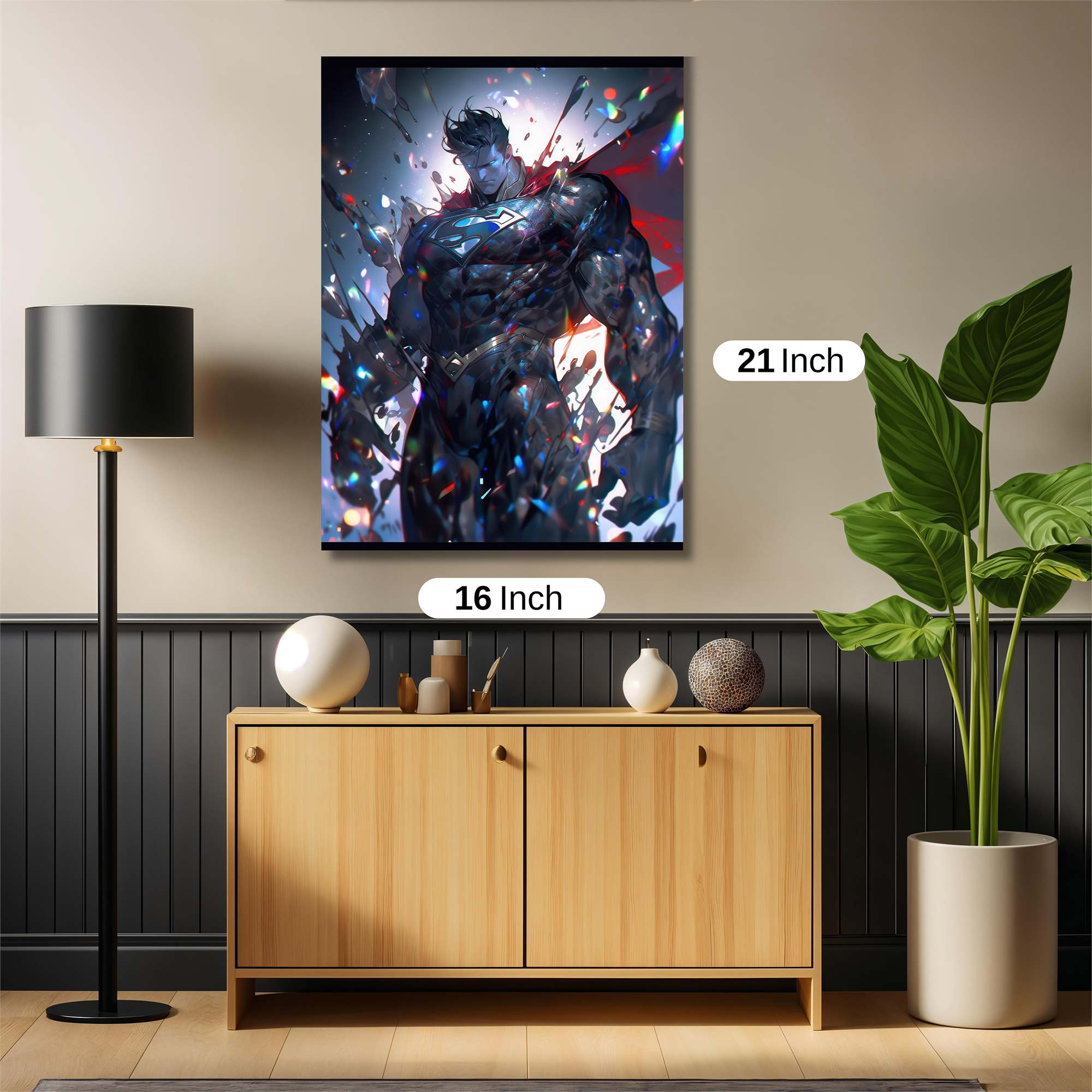 Superman Shattered Safe Wall Magnetic / M