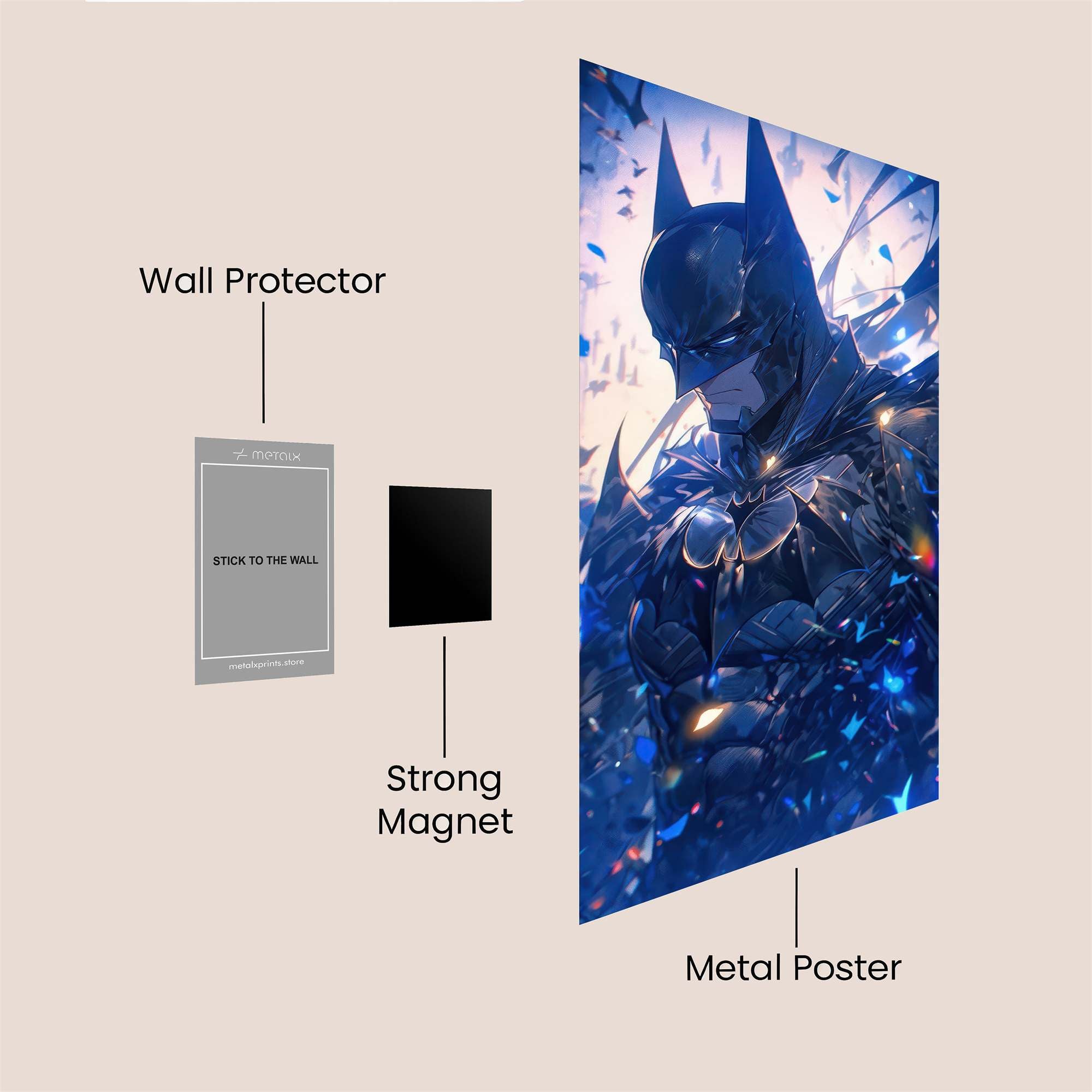 Batman Resolute Safe Wall Magnetic / M