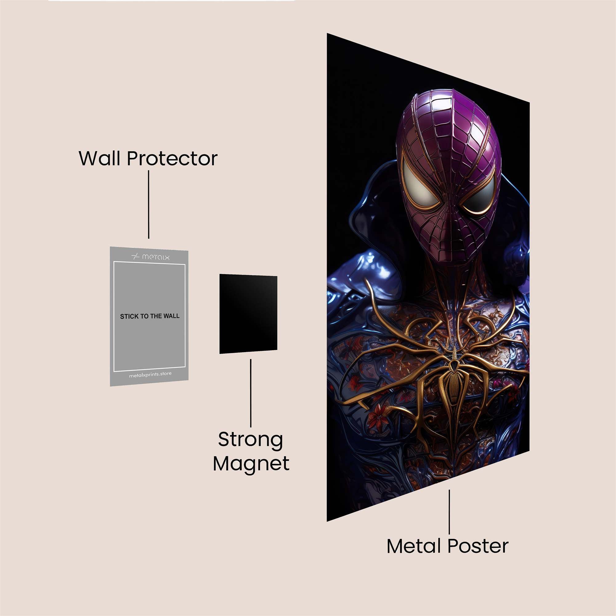 Spider Mystic Safe Wall Magnetic / M