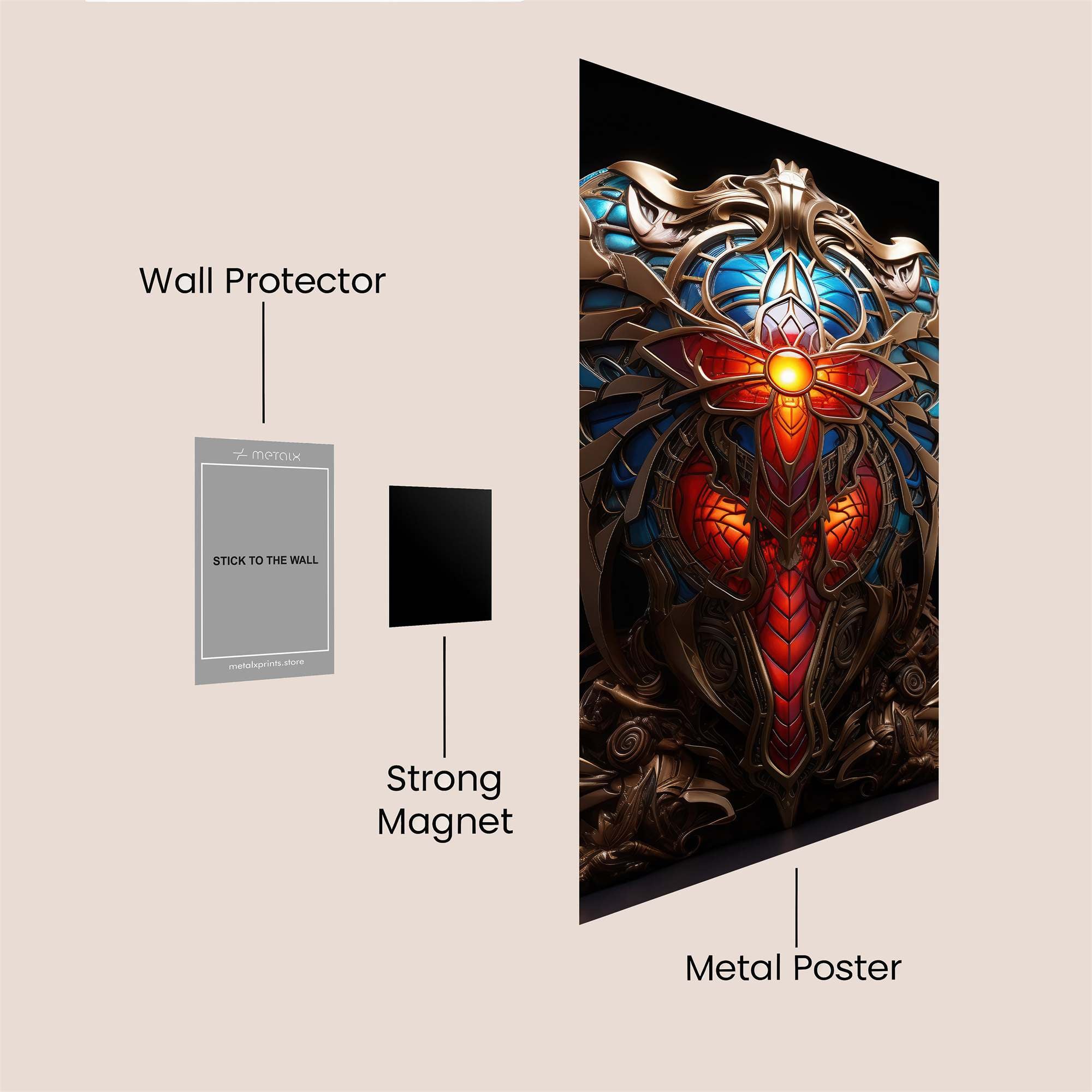 Dragonfire Majesty Safe Wall Magnetic / M