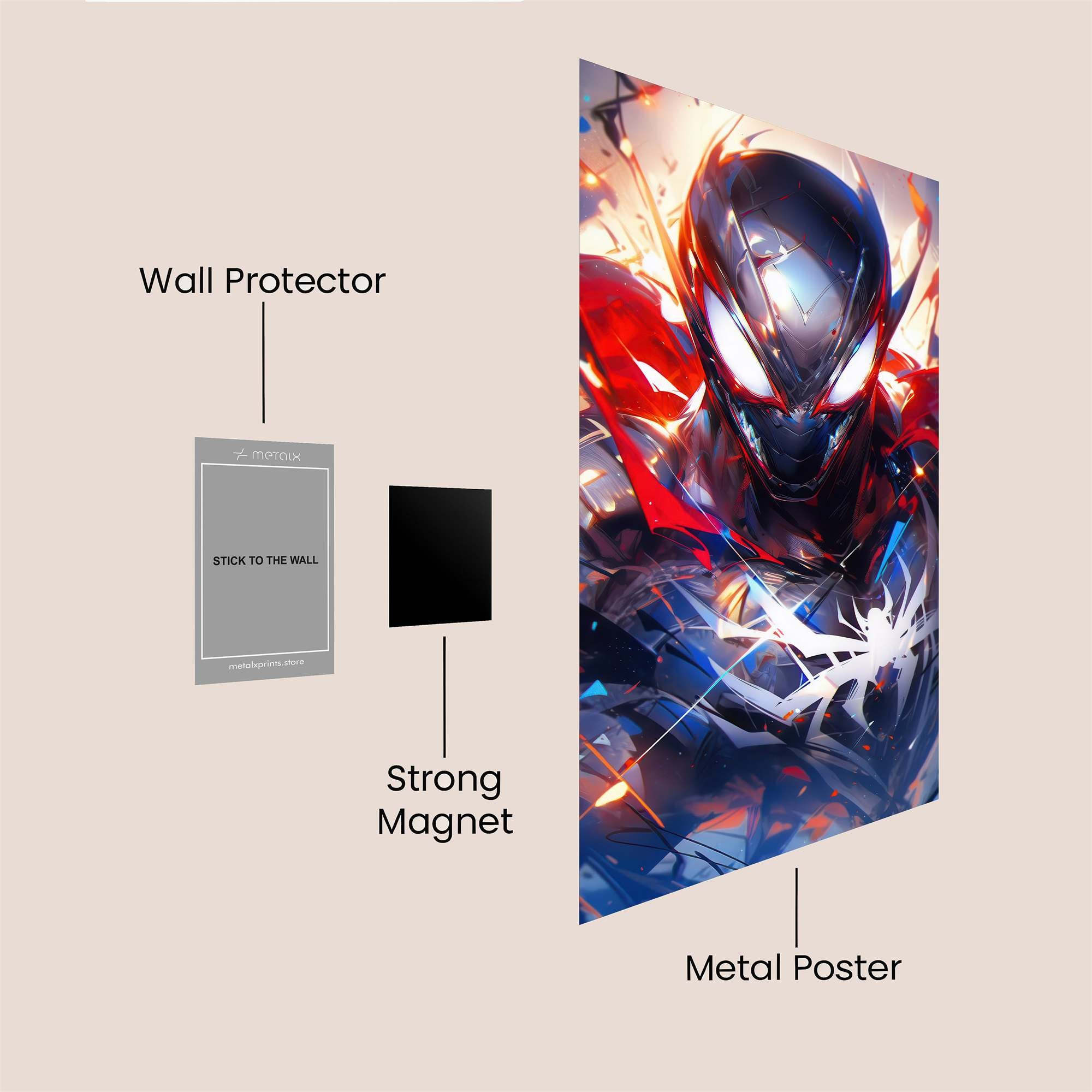 Spider Rage Safe Wall Magnetic / M