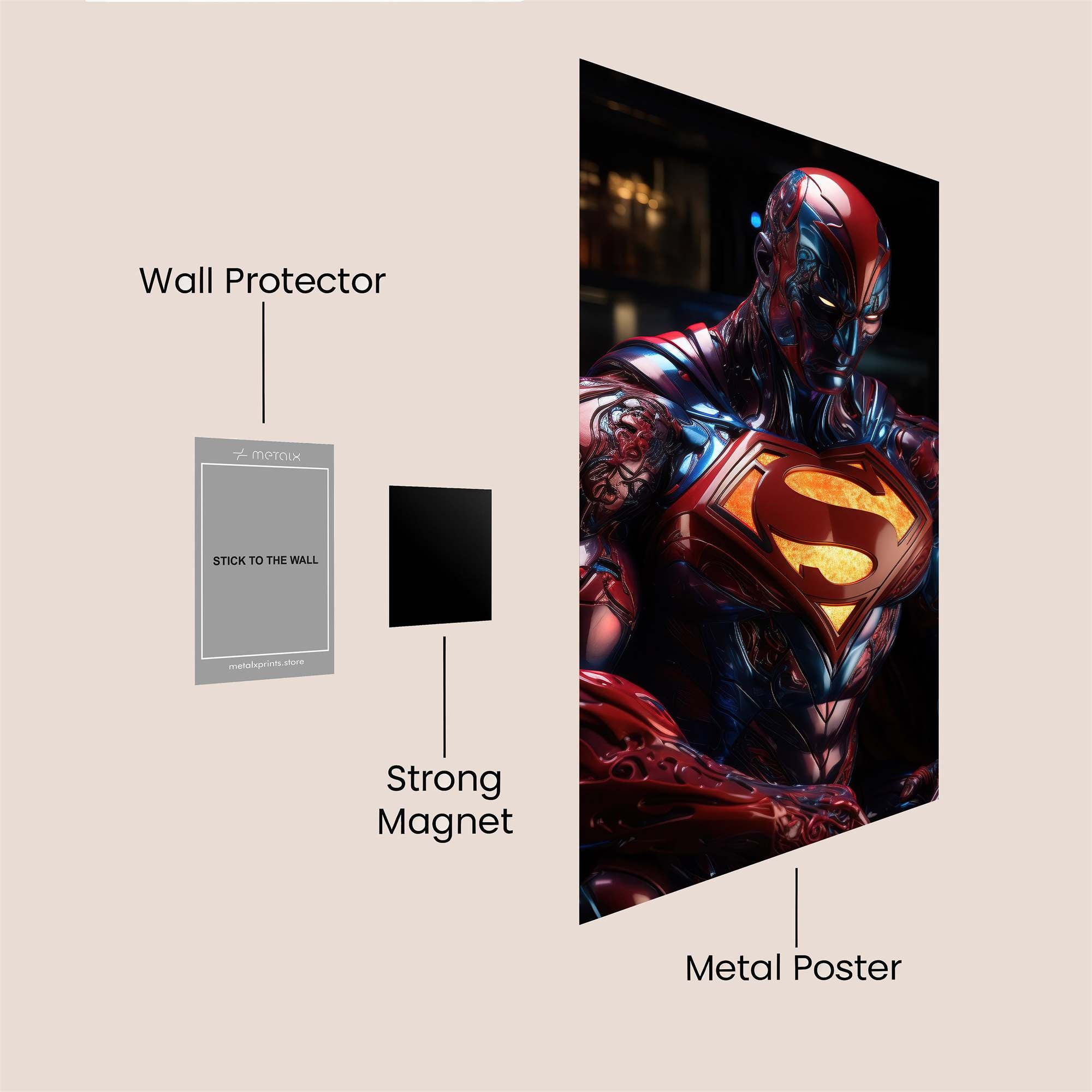 Superman Sinister Safe Wall Magnetic / M