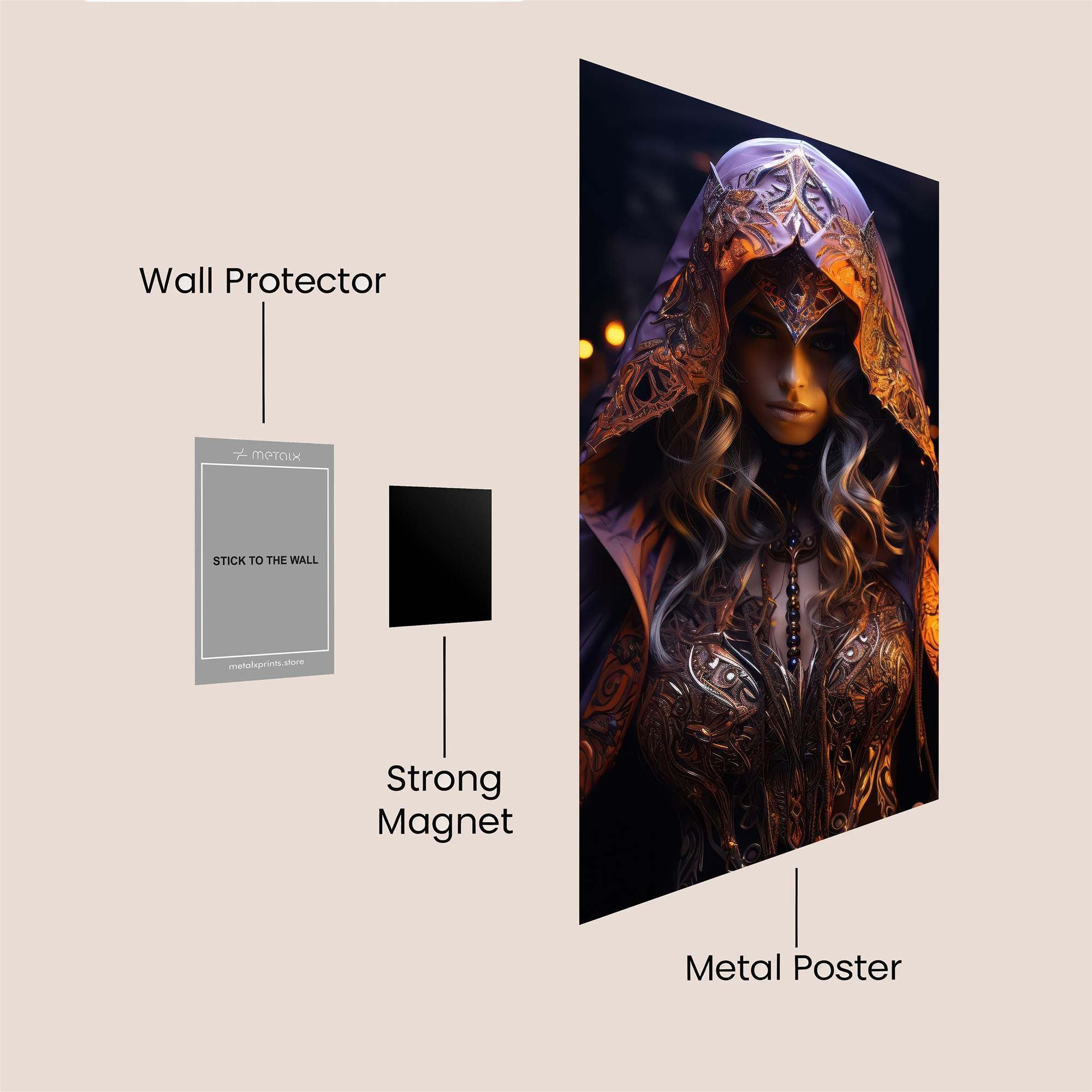 Sorceress Enigma Safe Wall Magnetic / M