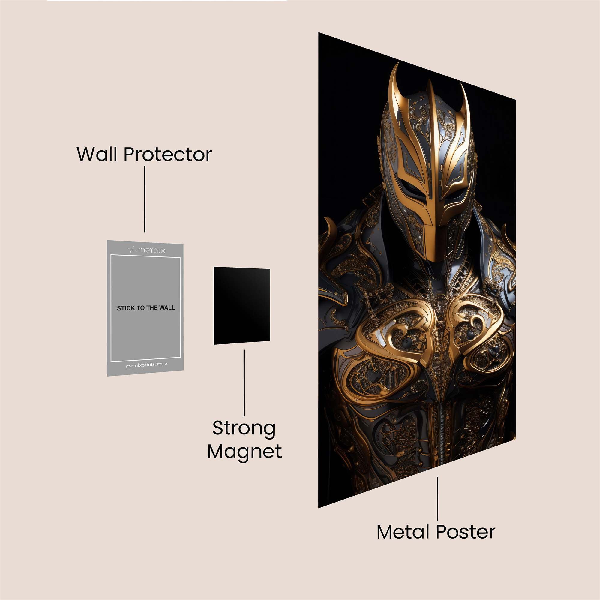 BlackKnight Majestic Safe Wall Magnetic / M