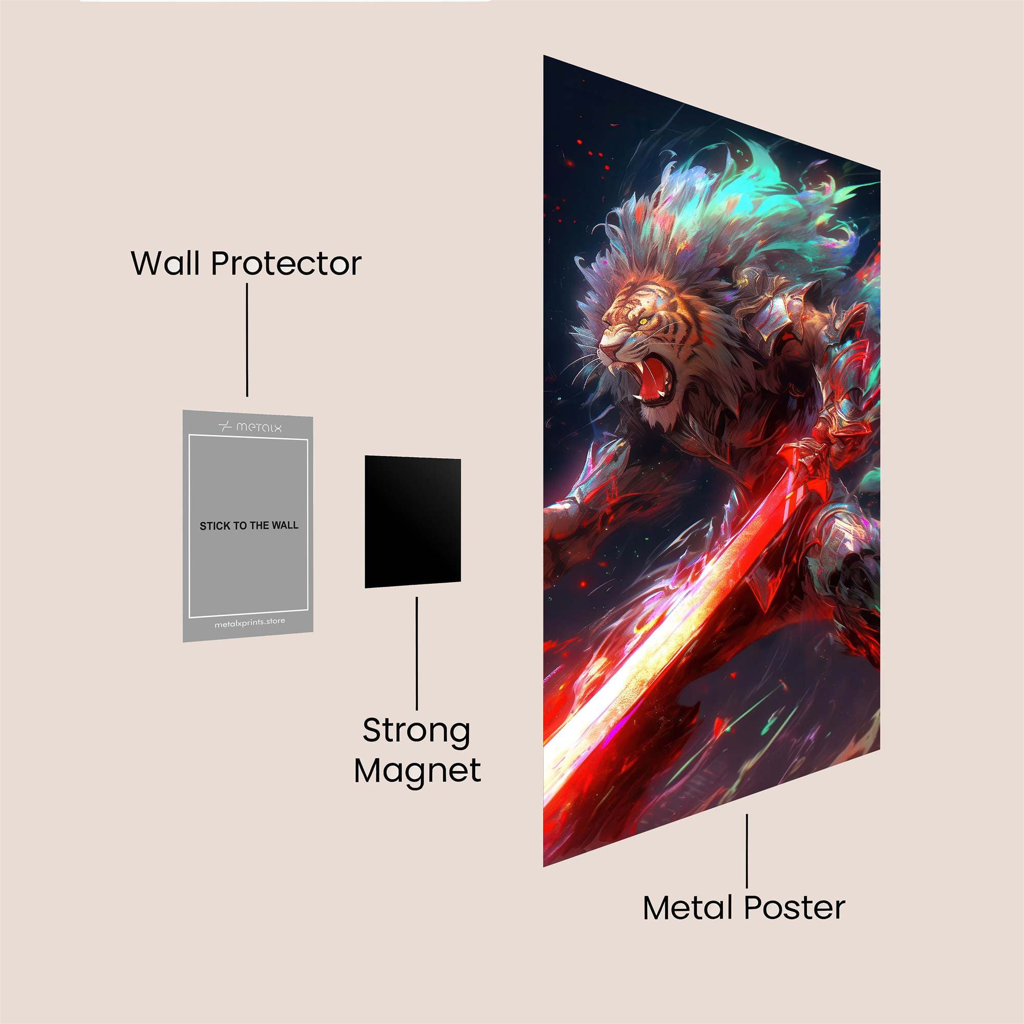 Lion Fury Safe Wall Magnetic / M