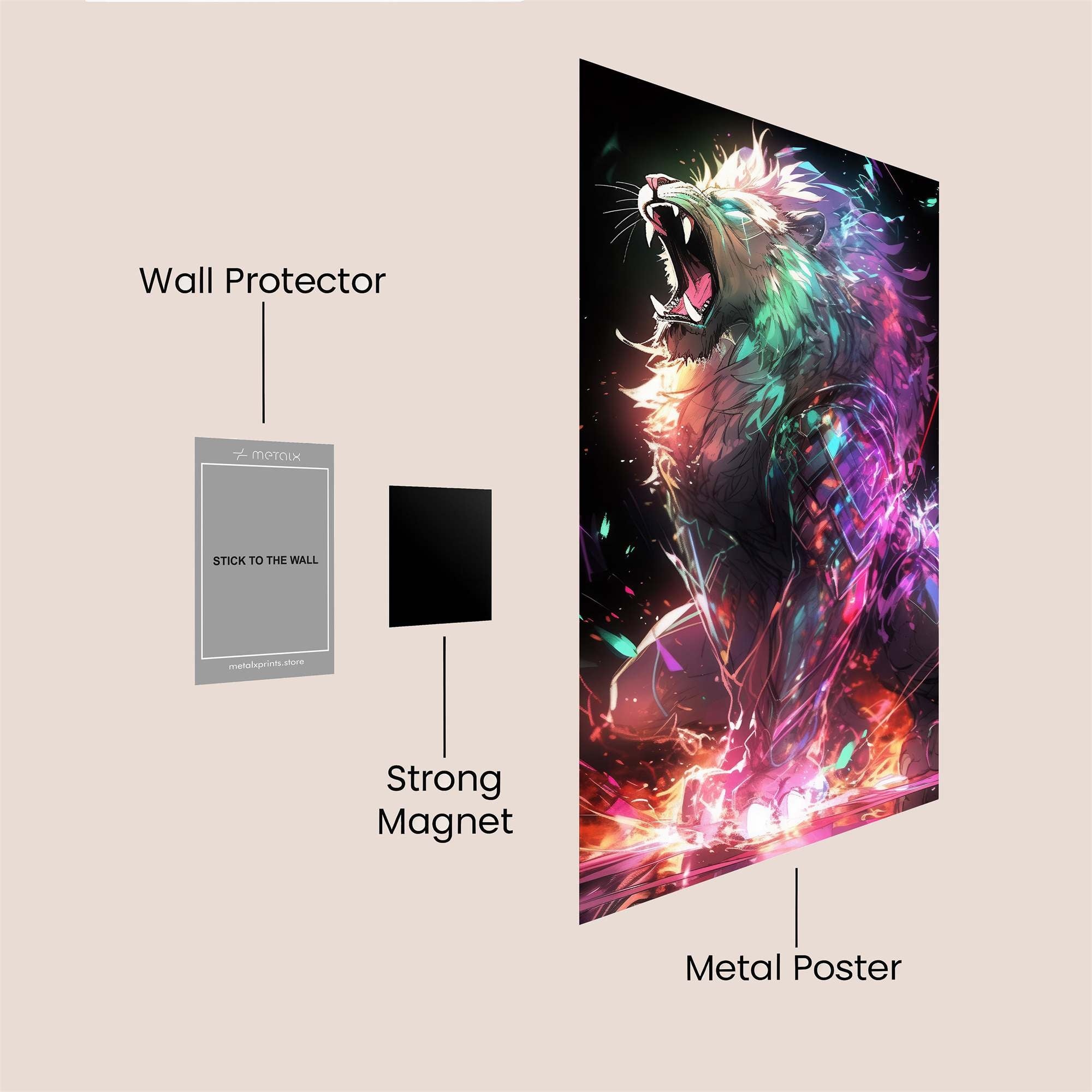 Lion Radiant Safe Wall Magnetic / M